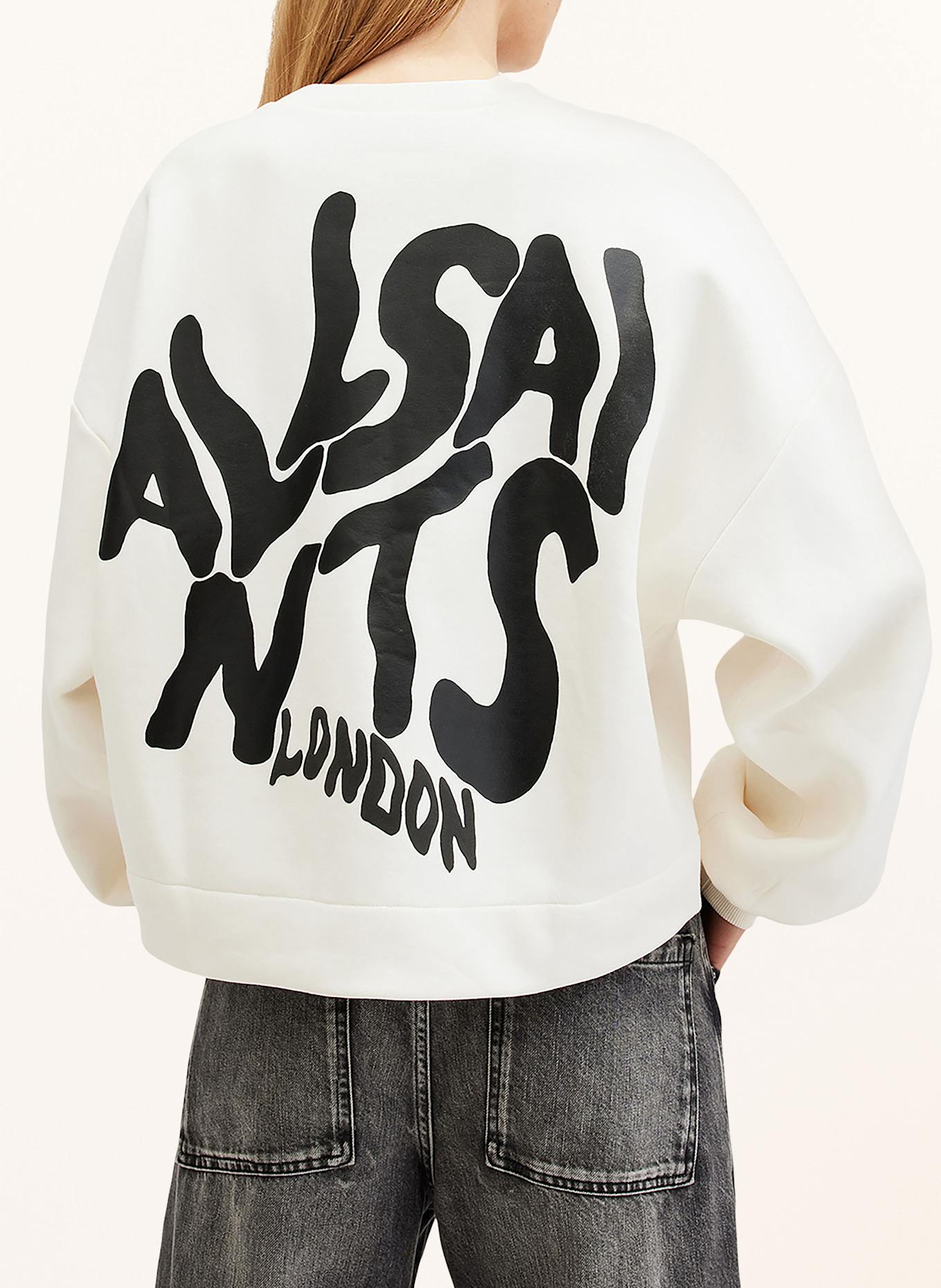ALLSAINTS Bluza nierozpinana oversize ORLANDO: ECRU/ CZARNY