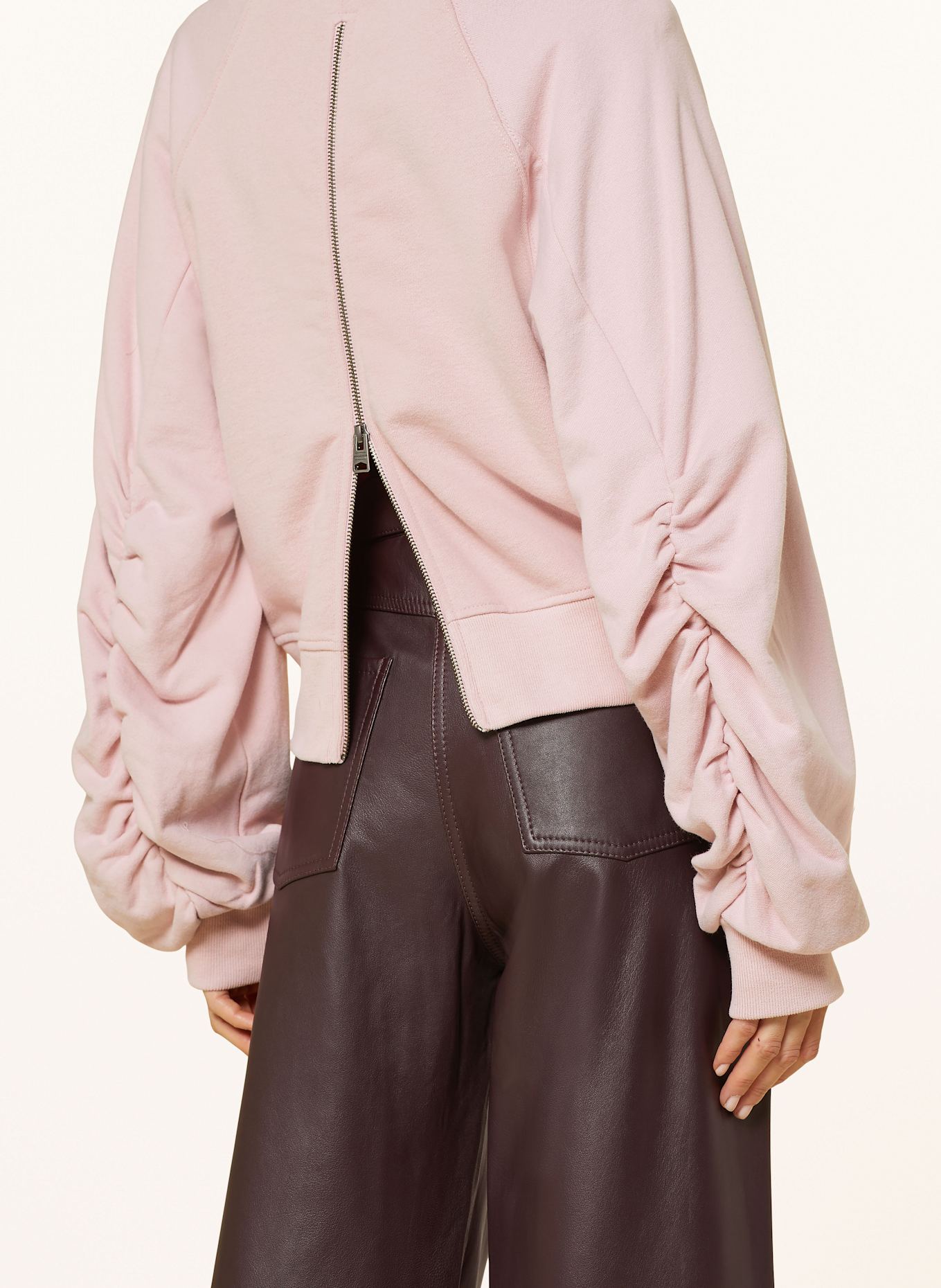 All saints pink sweatshirt clearance