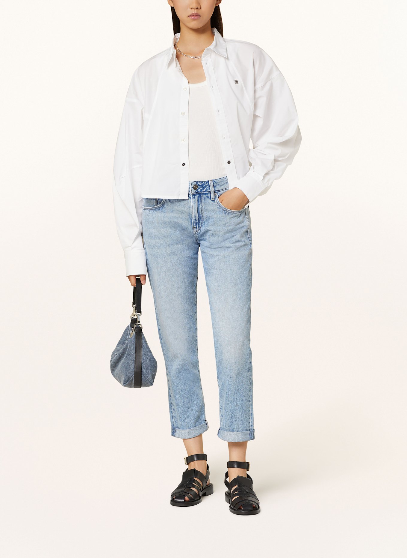 G-Star Boyfriend jeans KATE: H110 sun faded blue cape
