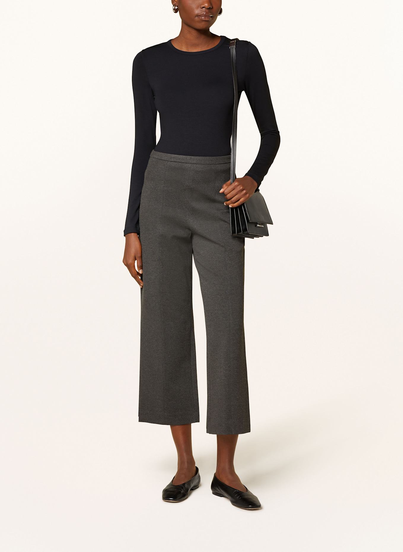 WHISTLES CAMILLA jersey culottes, Color: DARK GRAY (Image 2)