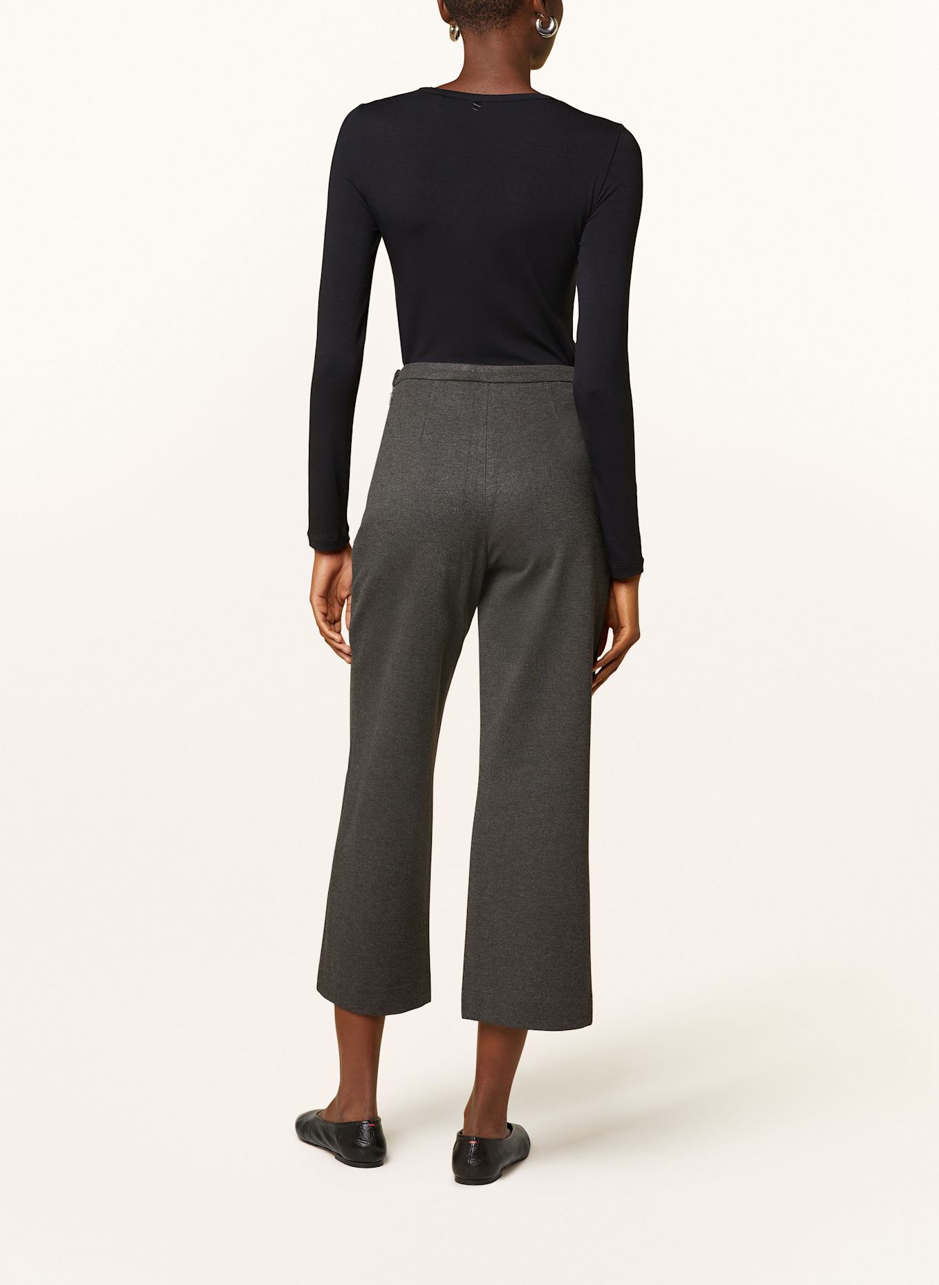 WHISTLES CAMILLA jersey culottes, Color: DARK GRAY (Image 3)