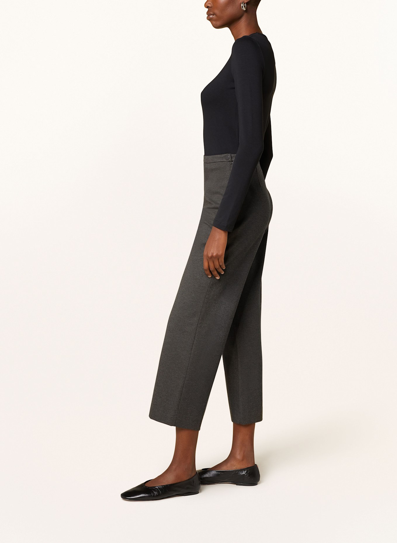 WHISTLES CAMILLA jersey culottes, Color: DARK GRAY (Image 4)