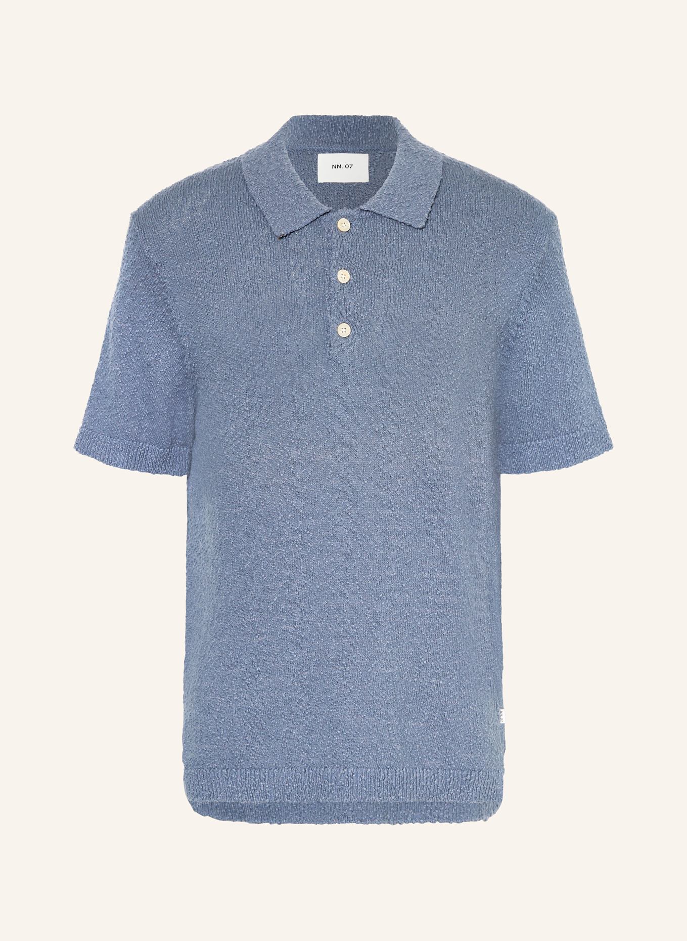 NN.07 Strick-Poloshirt RANDY: BLAU