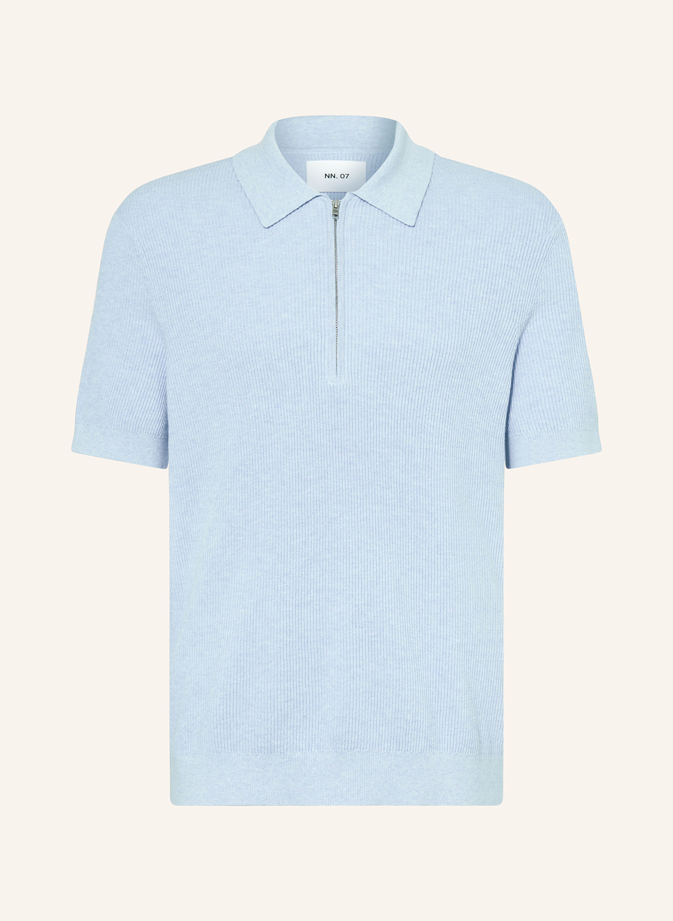 NN.07 Strick-Poloshirt HANSIE, Farbe: HELLBLAU (Bild 1)