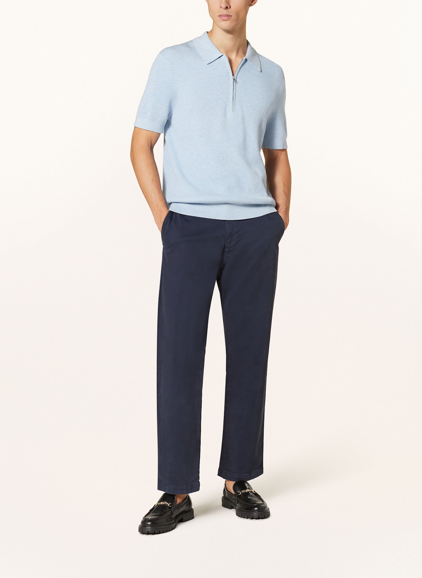 NN.07 Strick-Poloshirt HANSIE, Farbe: HELLBLAU (Bild 2)