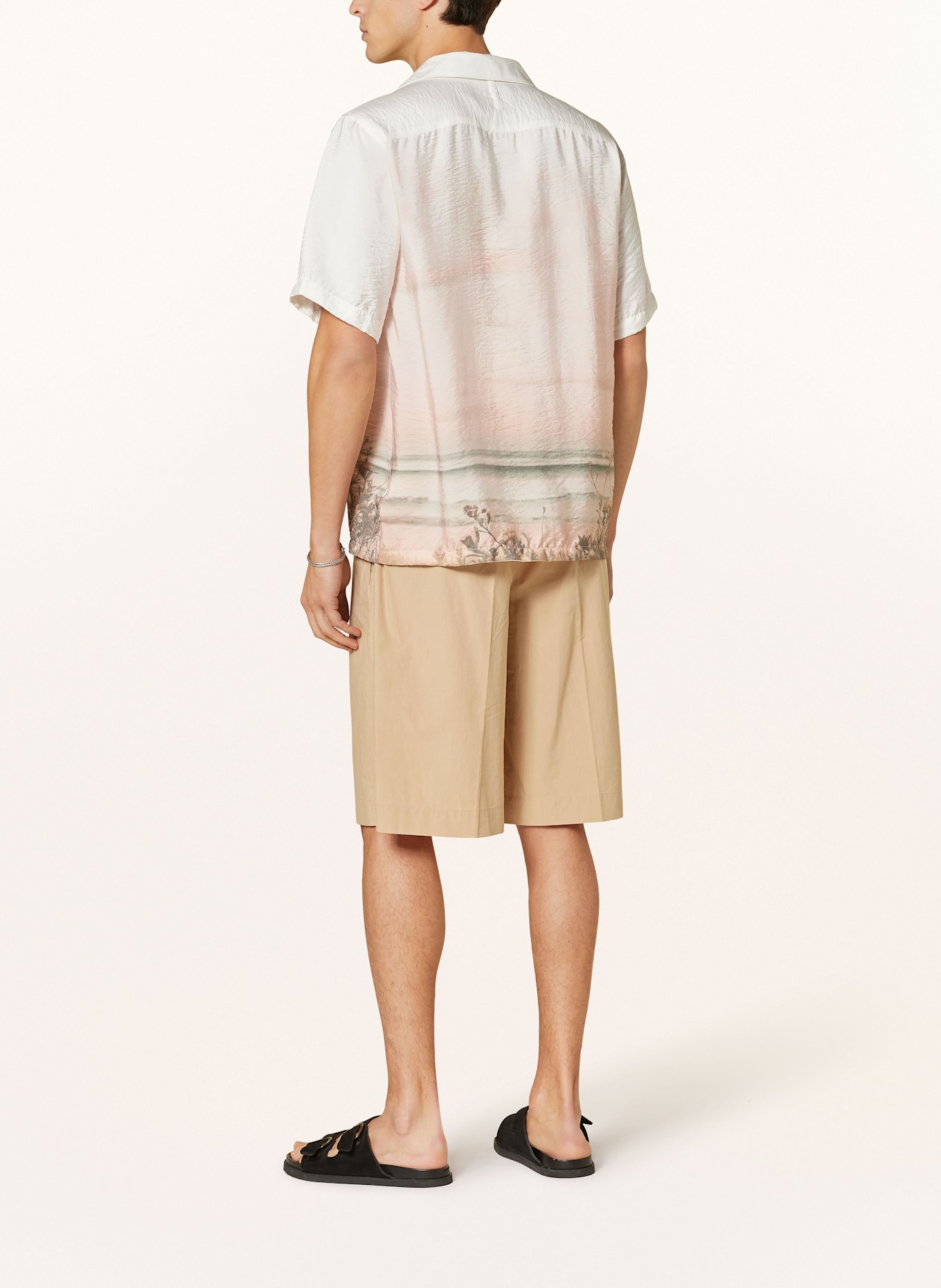 NN.07 Košile resort JULIO Comfort Fit: BÍLÁ / SVĚTLE ŠEDÁ / ŠEDÁ