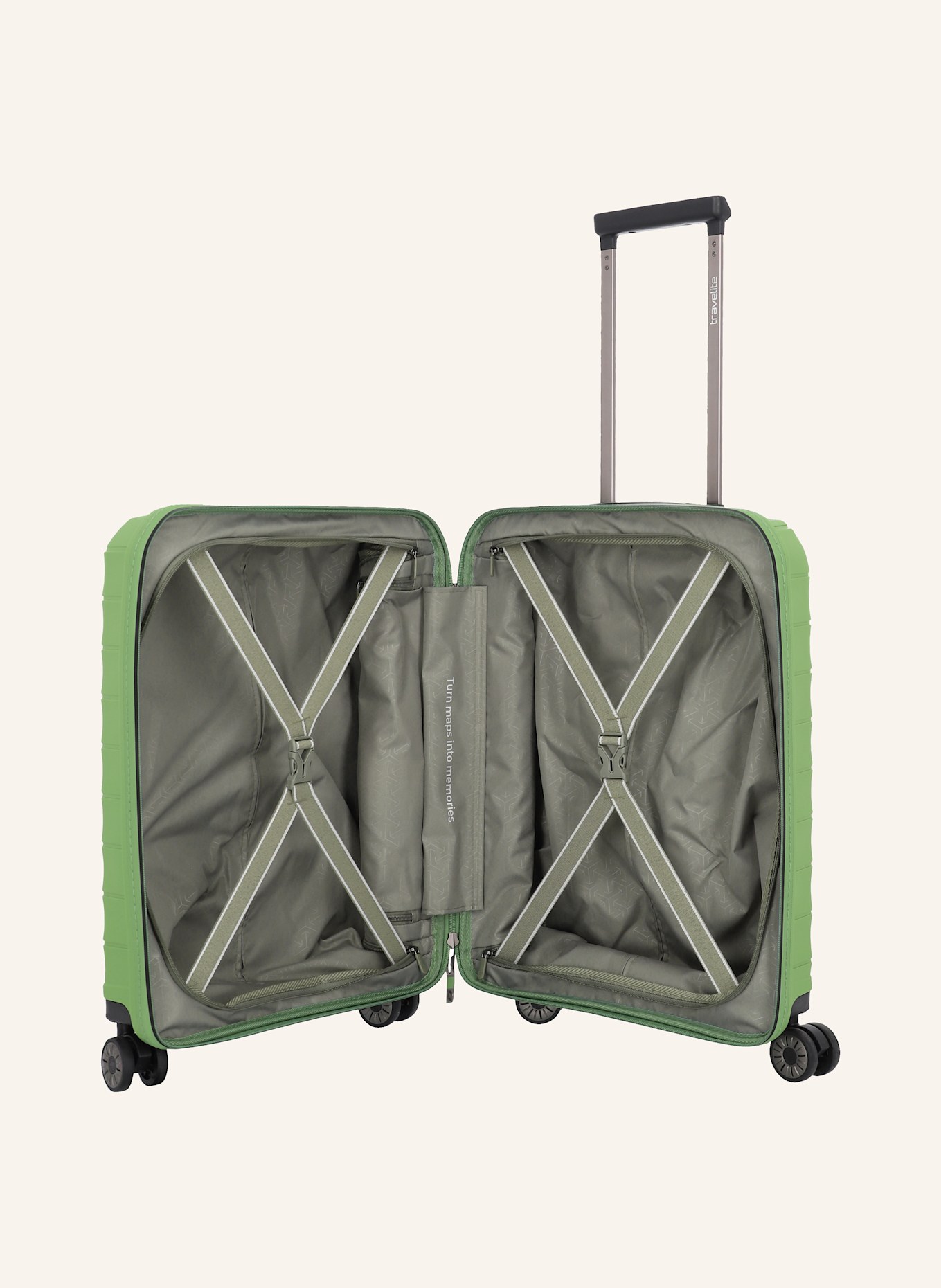 travelite Trolley MOOBY S+: GRÜN