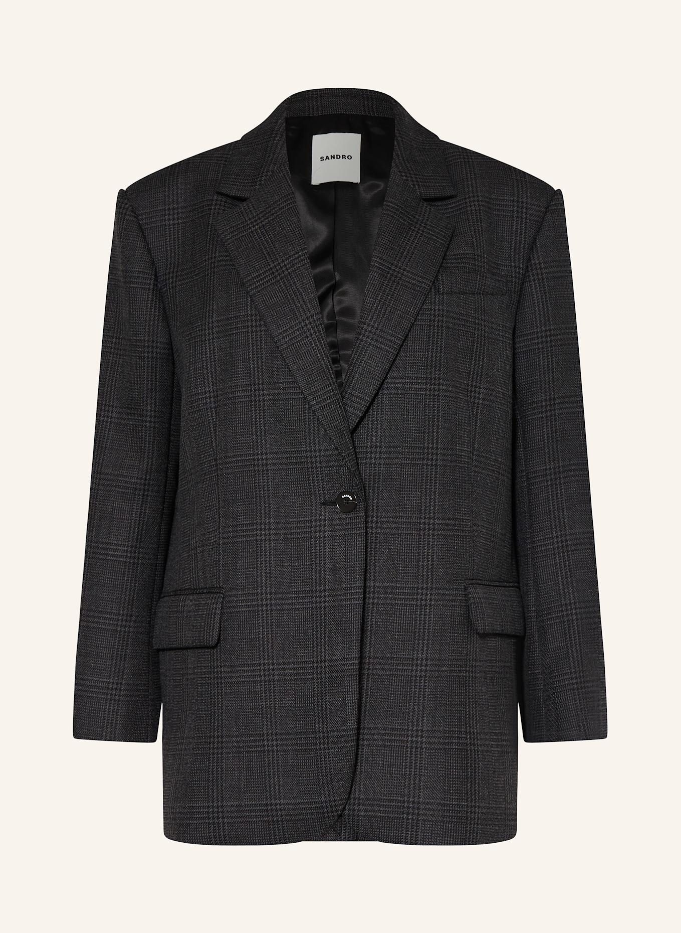 Sandro checked blazer hotsell