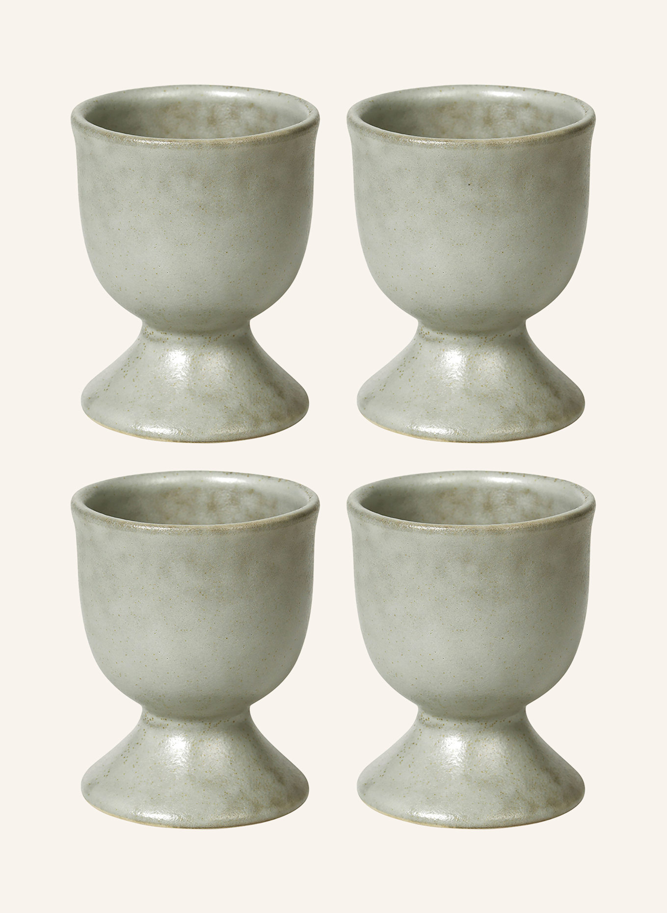 BROSTE COPENHAGEN 4er-Set Eierbecher NORDIC MARSH: HELLGRÜN