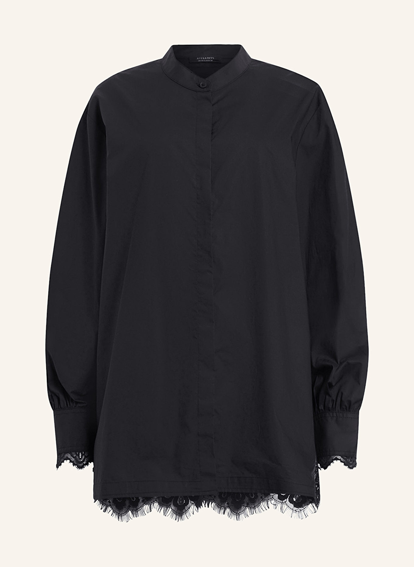 ALLSAINTS Bluse ETHEL mit Spitze: SCHWARZ