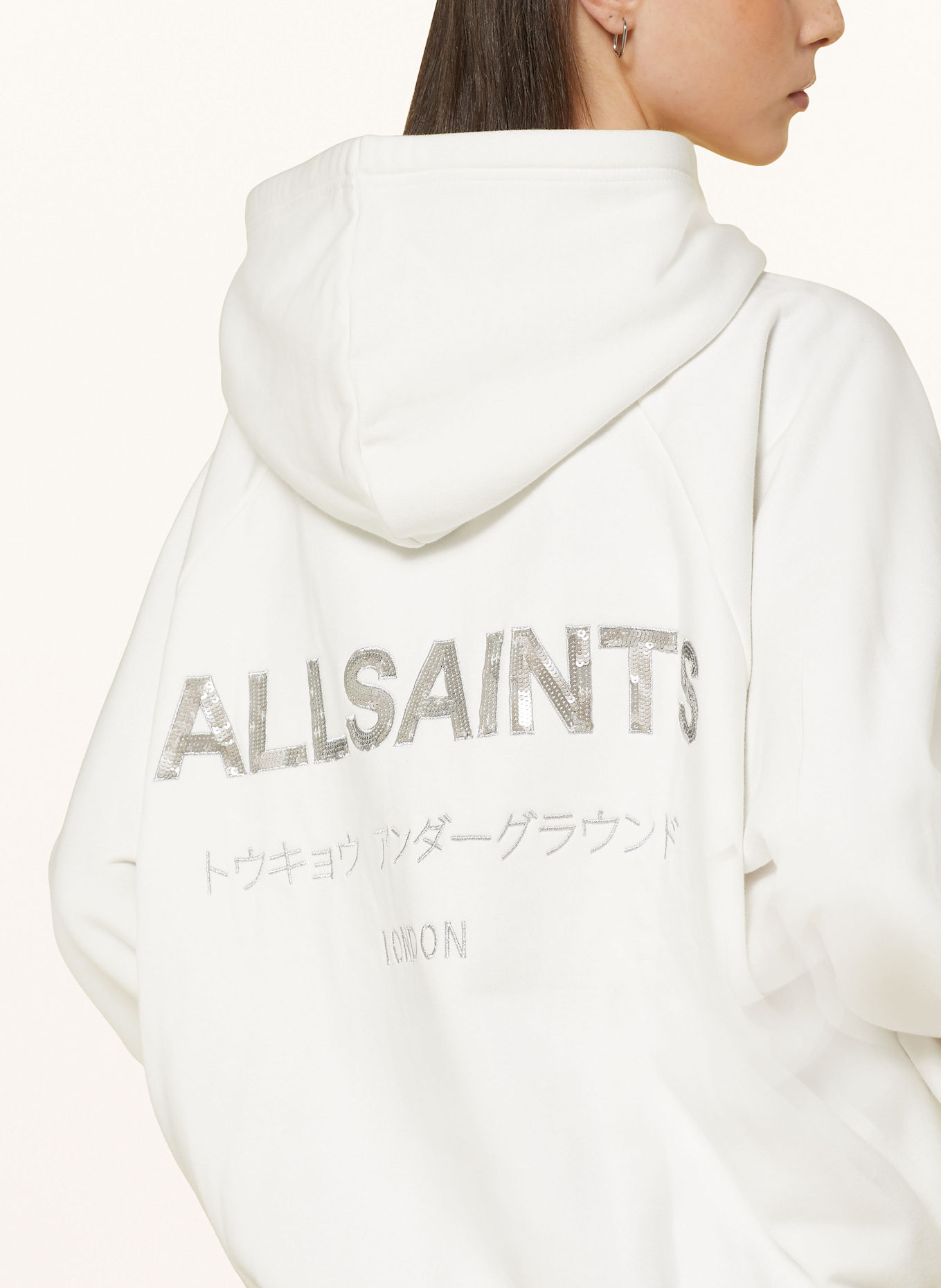 All saints white sweatshirt 2025