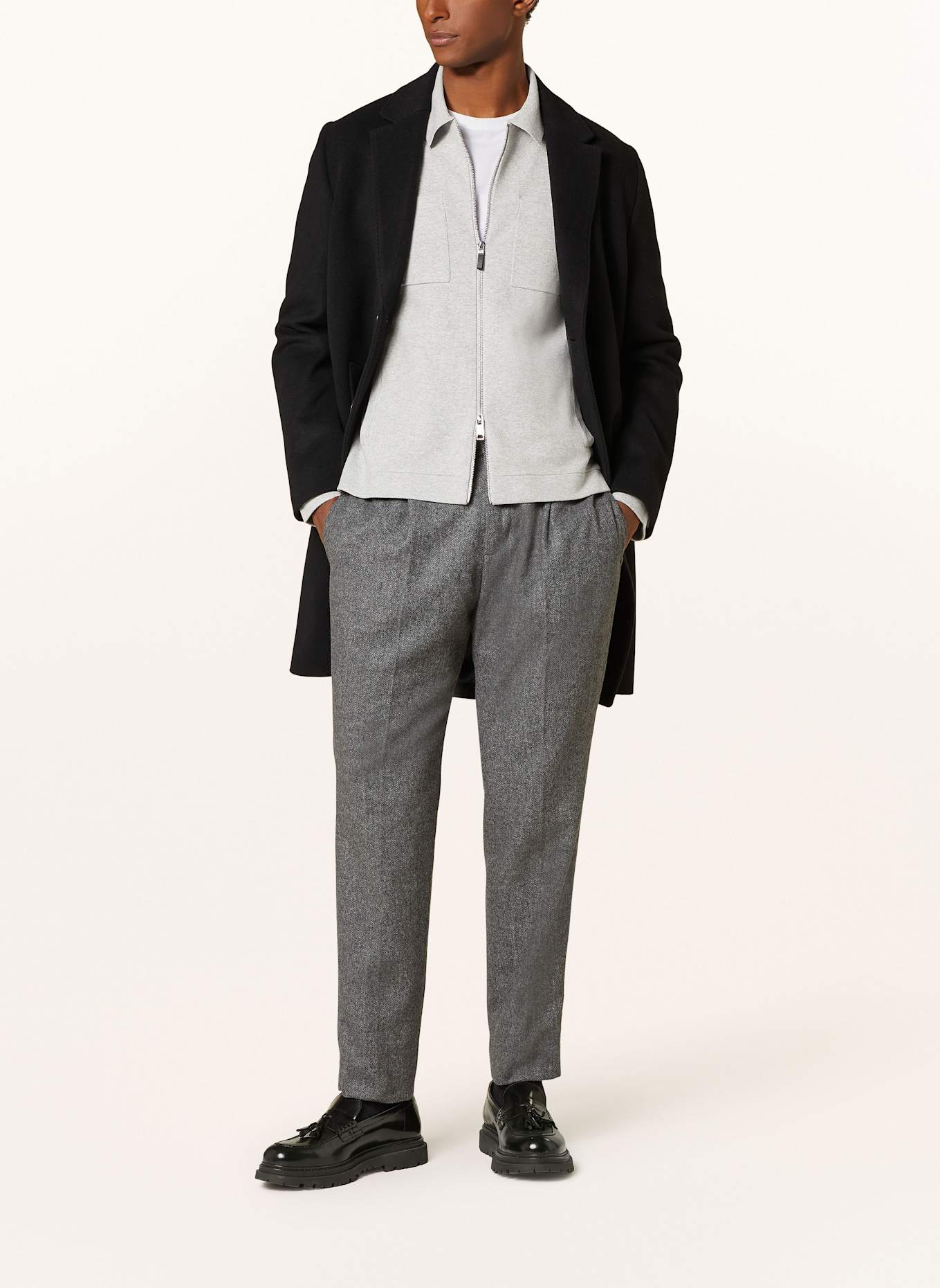 REISS Cardigan RIVERS, Color: LIGHT GRAY (Image 5)