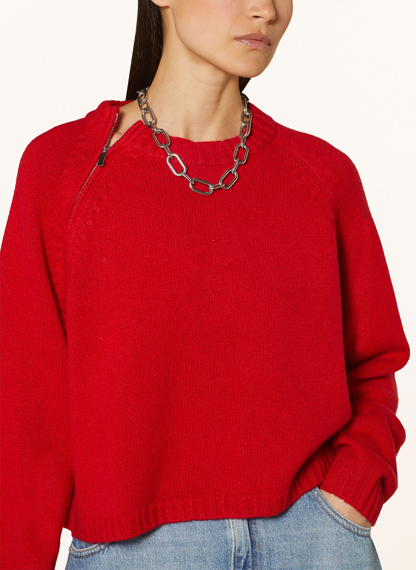 ba&sh Cashmere-Pullover CORVY: ROT