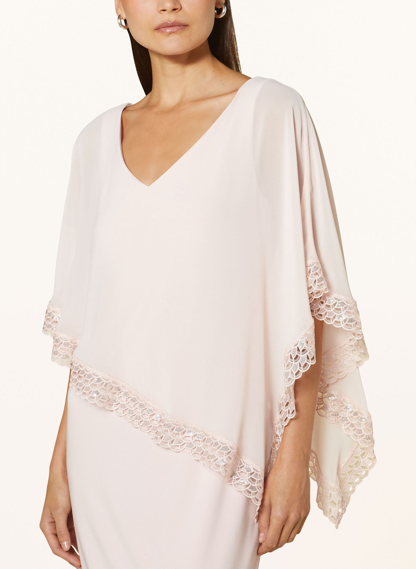 Joseph Ribkoff SIGNATURE Cocktail dress with lace: NUDE