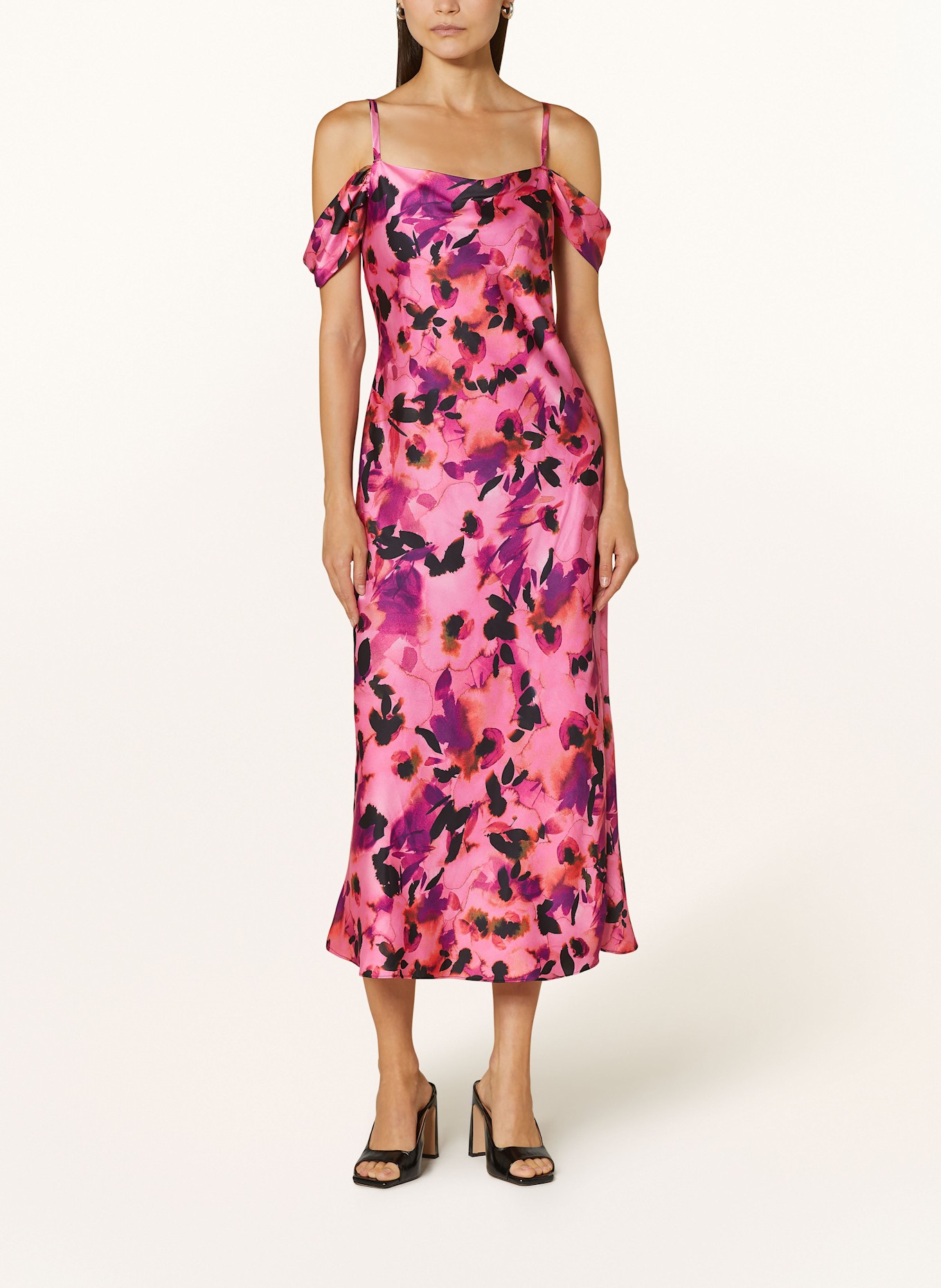 Joseph Ribkoff SIGNATURE Cocktailkleid: PINK / SCHWARZ