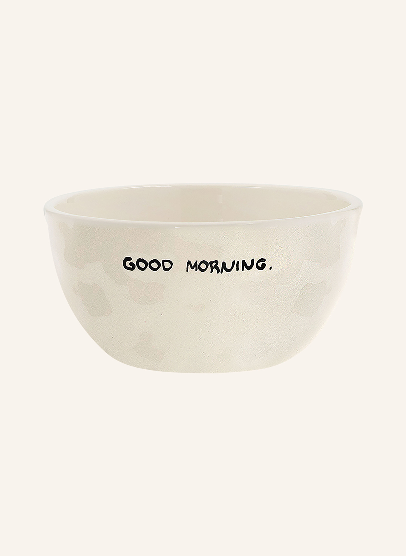 ANNA + NINA set of 6 bowls GOOD MORNING: WHITE / BLACK
