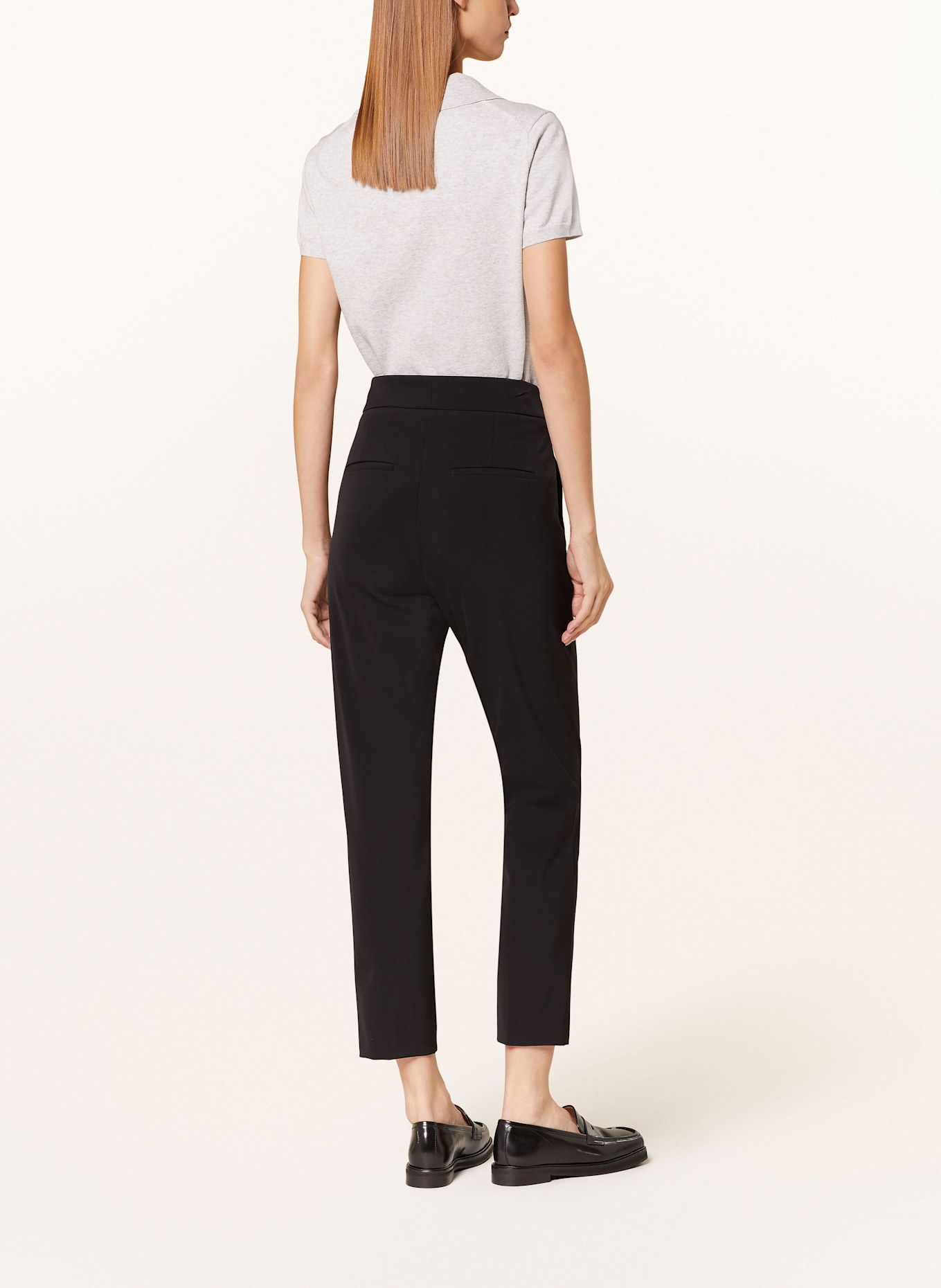 CAMBIO Trousers SCARLET with rivets: BLACK