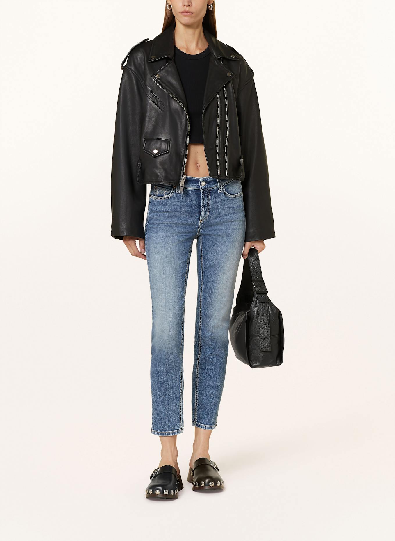 CAMBIO Boyfriend Jeans KERRY, Farbe: 5166 eco dark destroyed (Bild 2)
