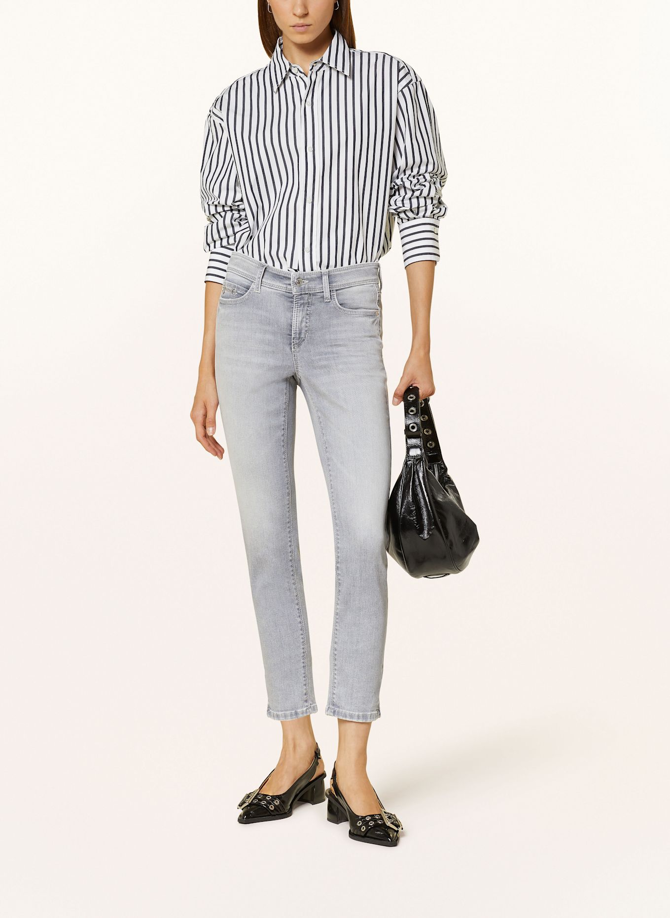 CAMBIO PIPER SHORT jeans: 5282 contrast bleached