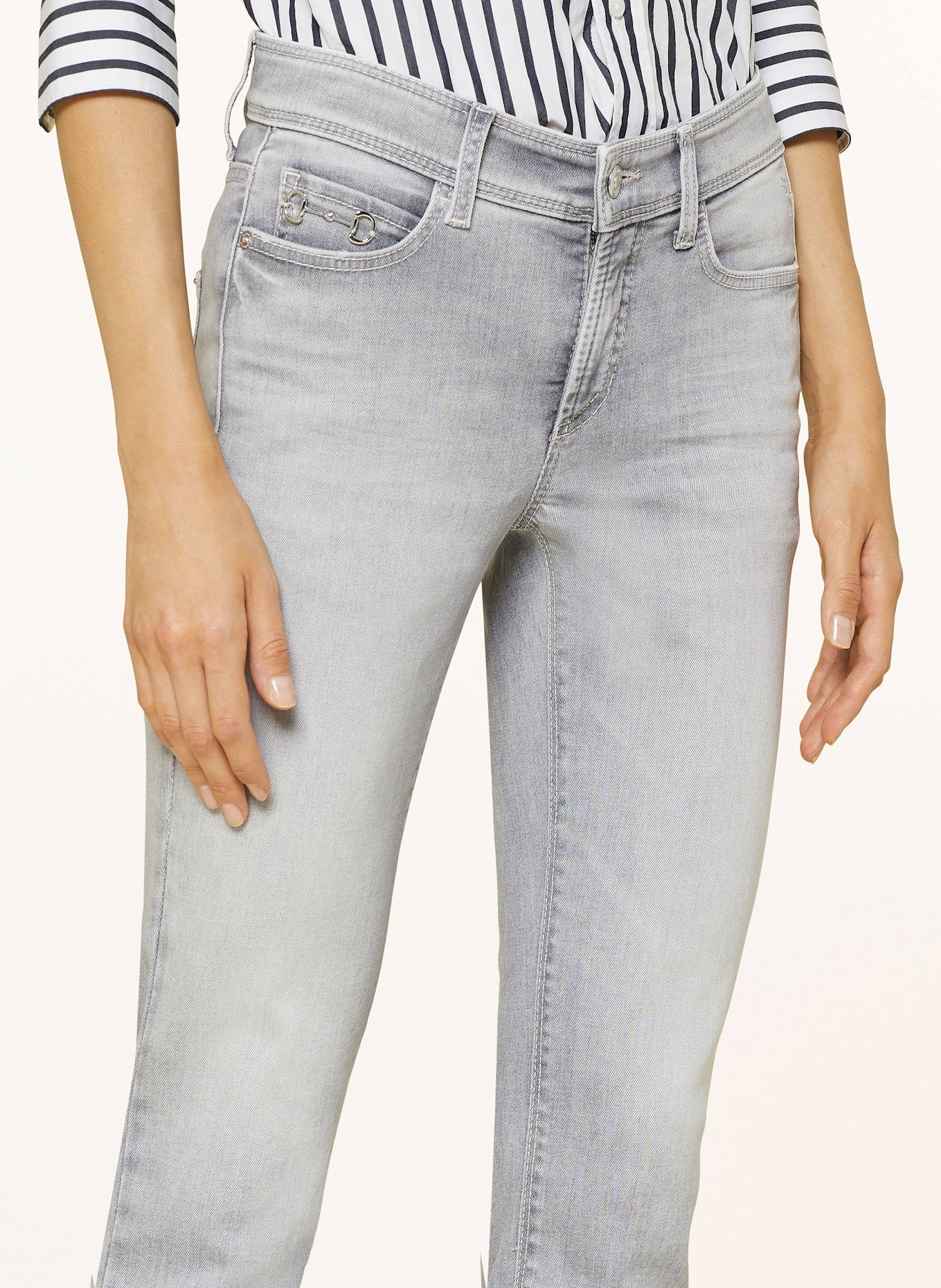 CAMBIO PIPER SHORT jeans: 5282 contrast bleached