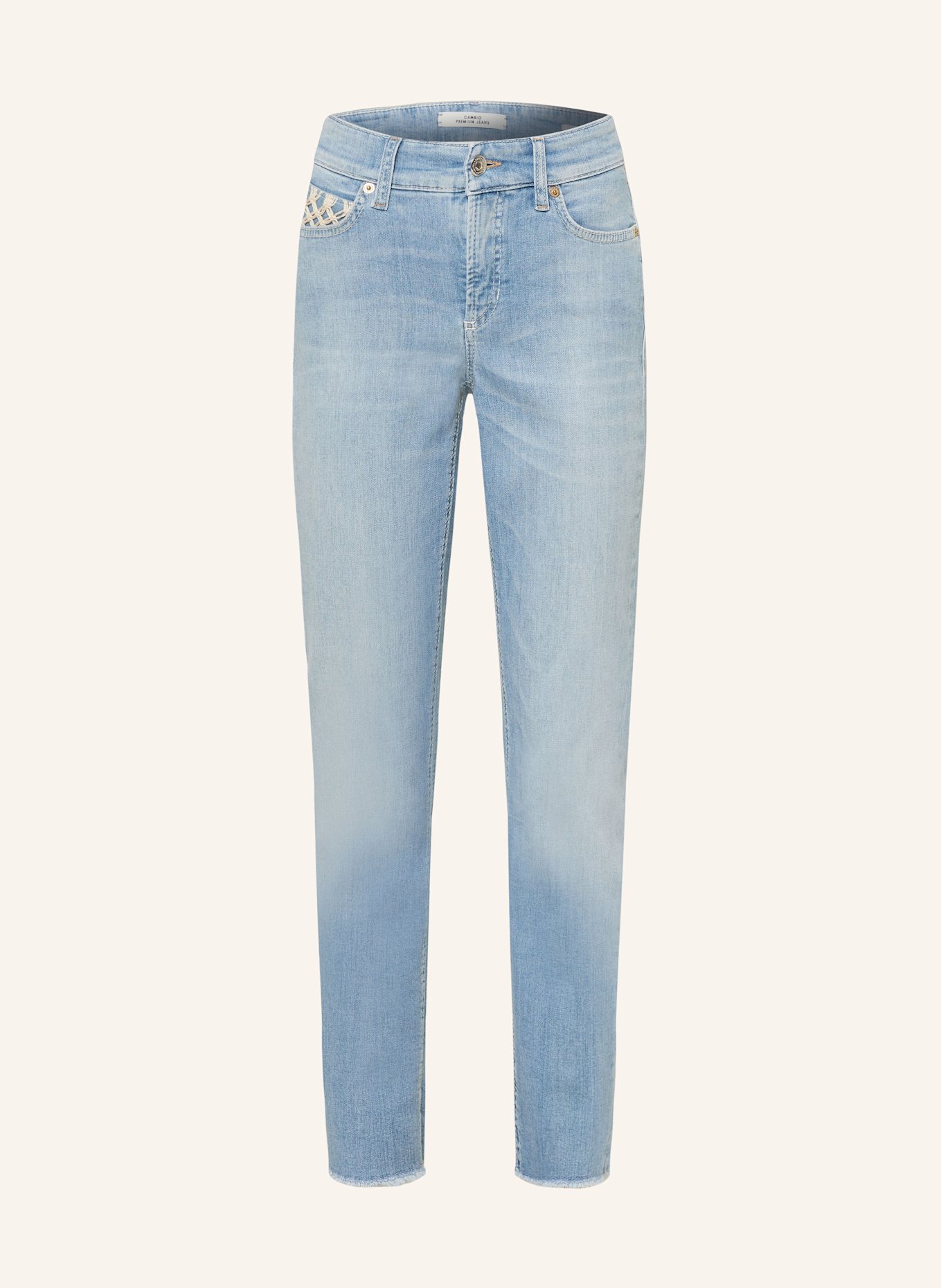CAMBIO Noir jeans PIPER: 5150 summer super bleach fring