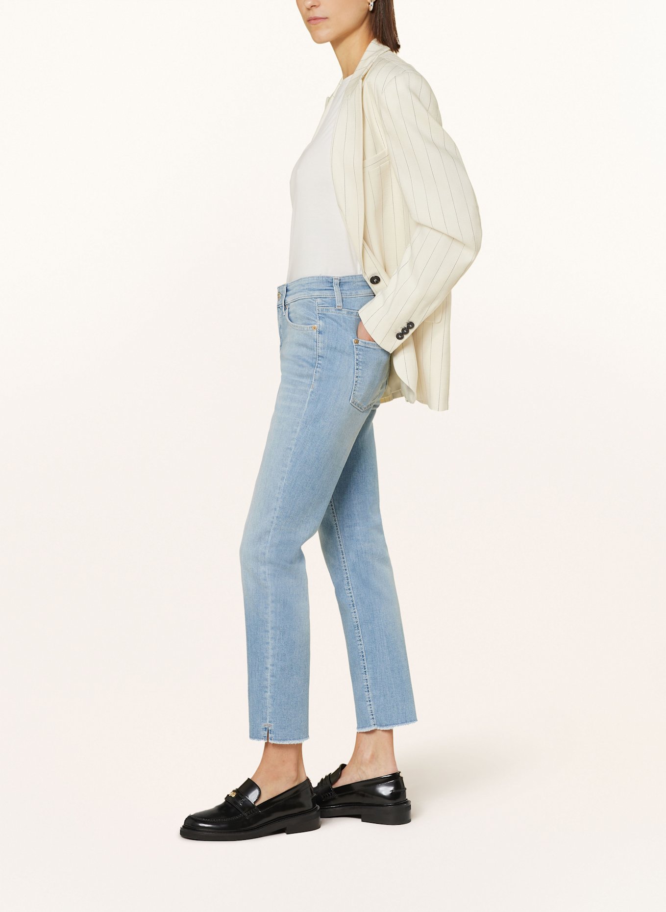 CAMBIO Noir jeans PIPER: 5150 summer super bleach fring