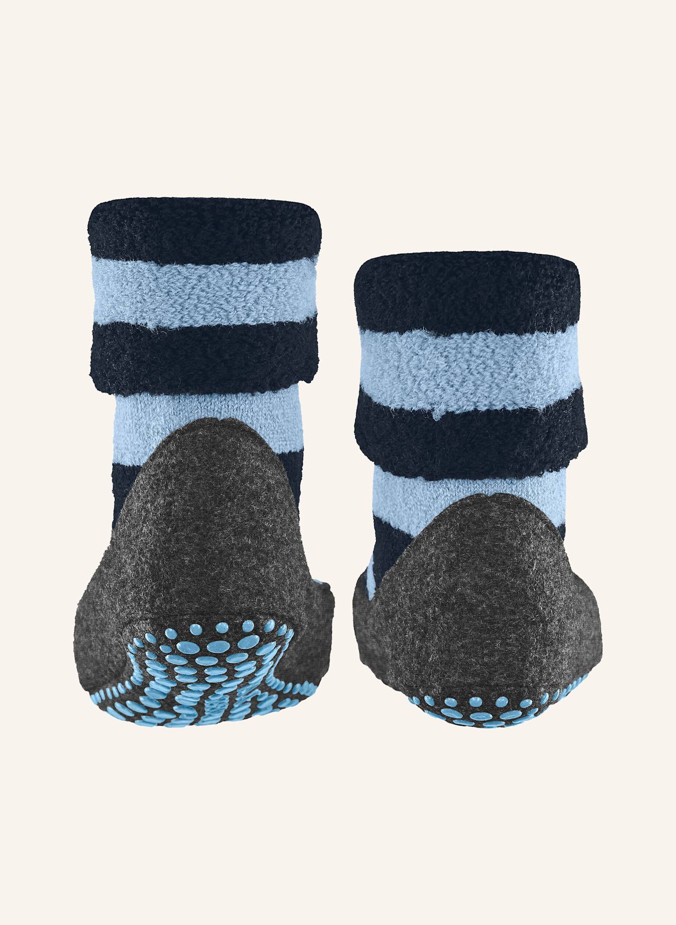 FALKE Stoppersocken COSYSHOE aus Merinowolle: 6290 CRYSTAL BL