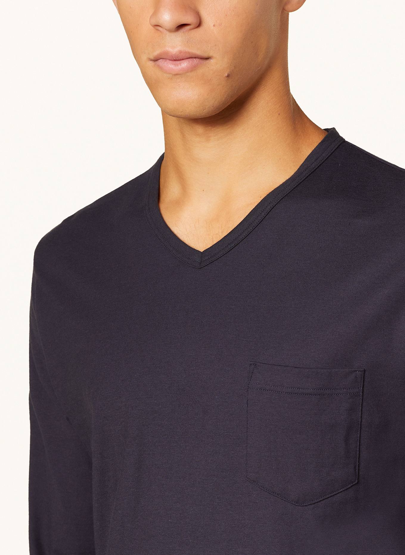 mey Pyžamo série DARK STRIPE: TMAVĚ MODRÁ / TMAVĚ ZELENÁ / TMAVĚ ČERVENÁ