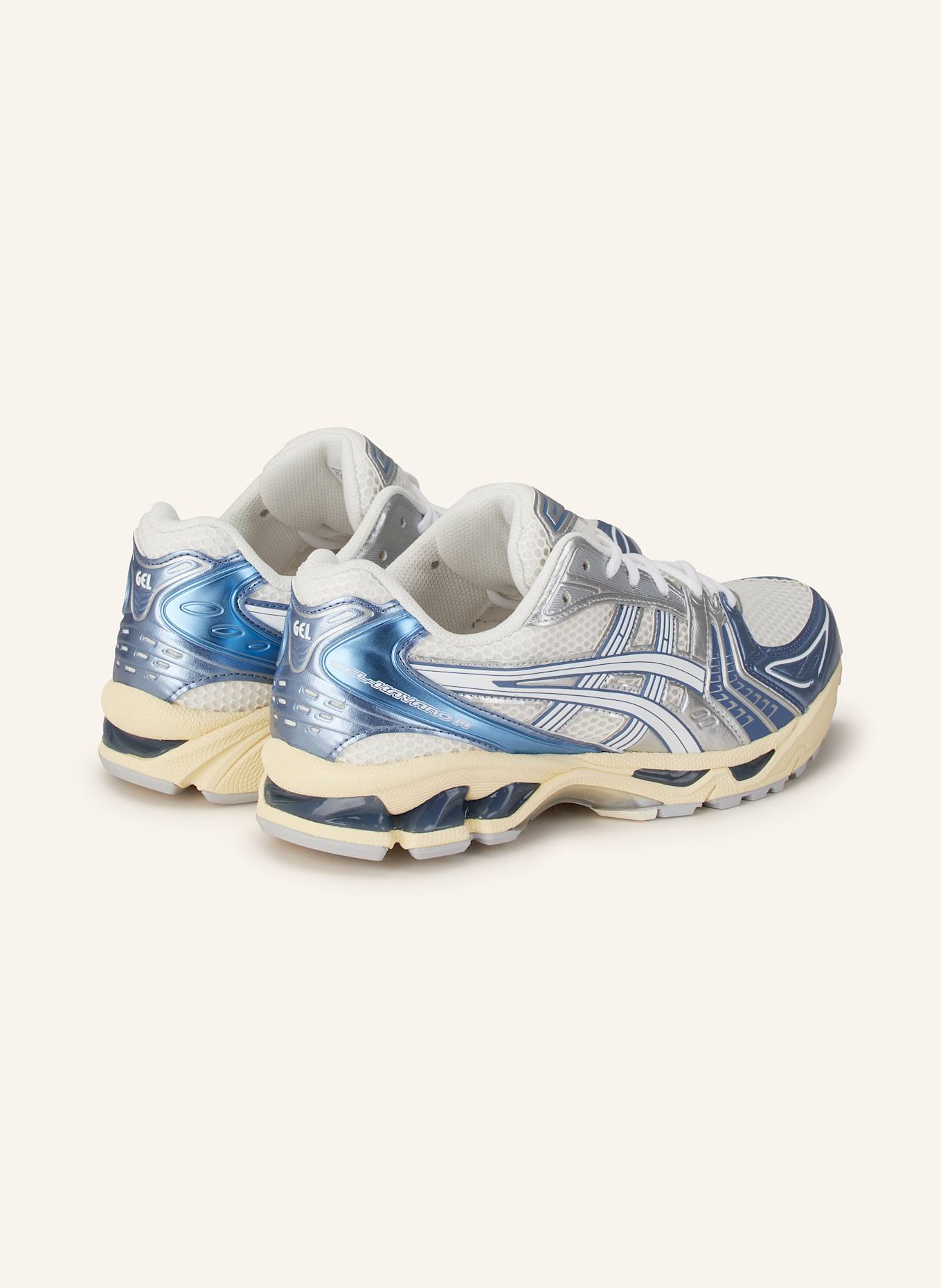 ASICS Sneaker GEL-KAYANO 14: WEISS/ HELLBLAU/ SILBER