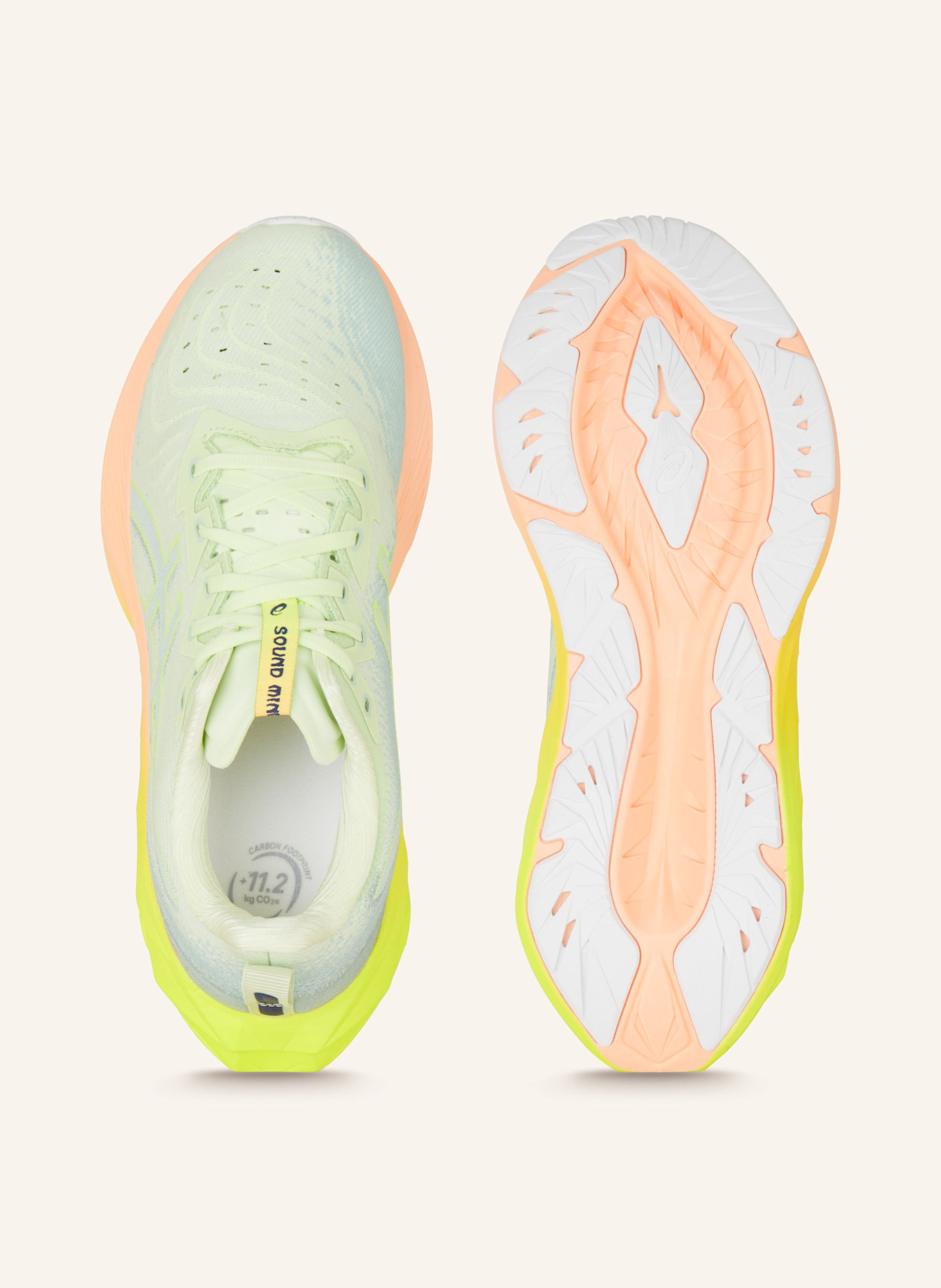 ASICS Laufschuhe NOVABLAST 4 PARIS in mint hellgrun