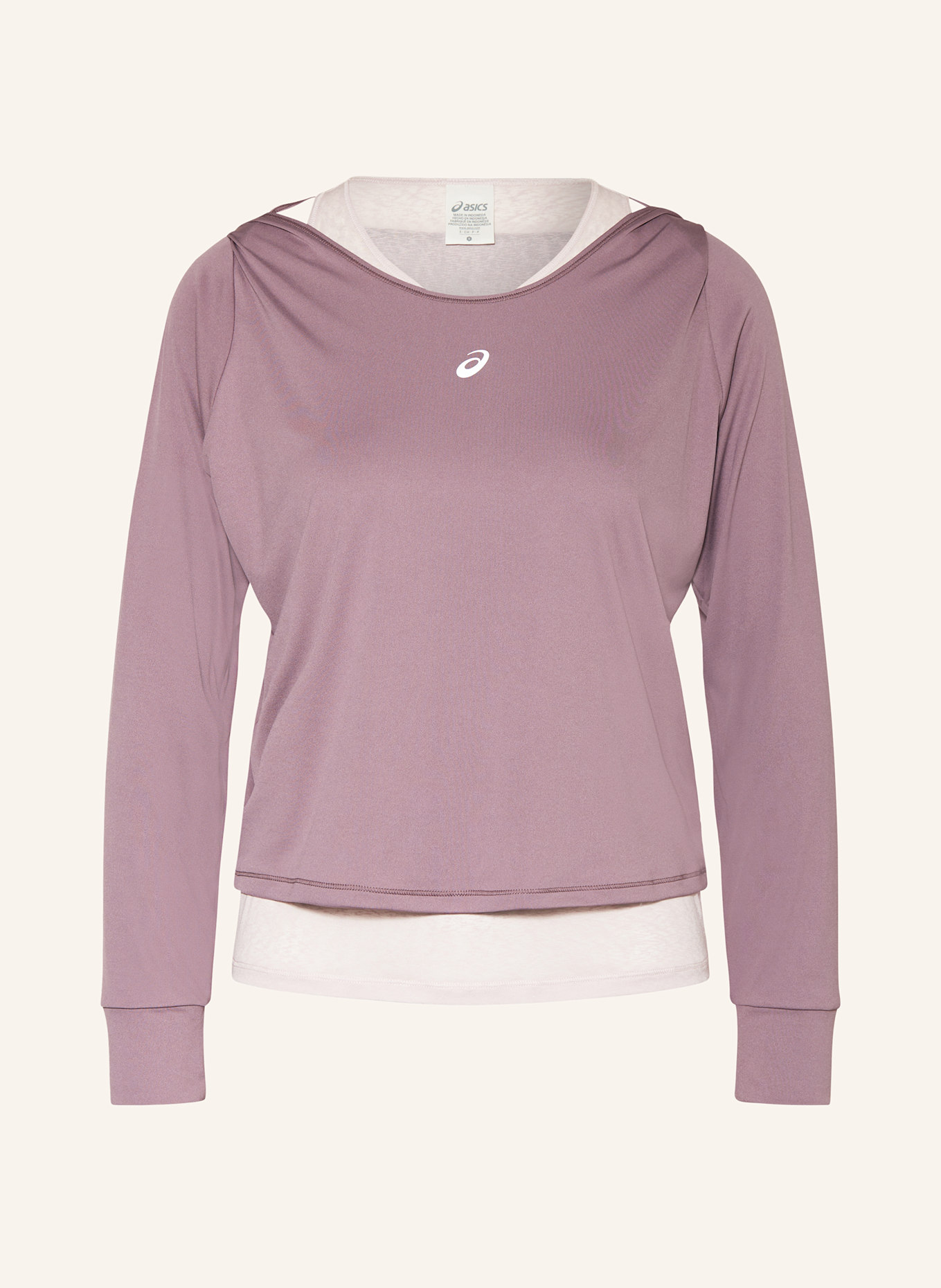 Asics t shirt rose outlet