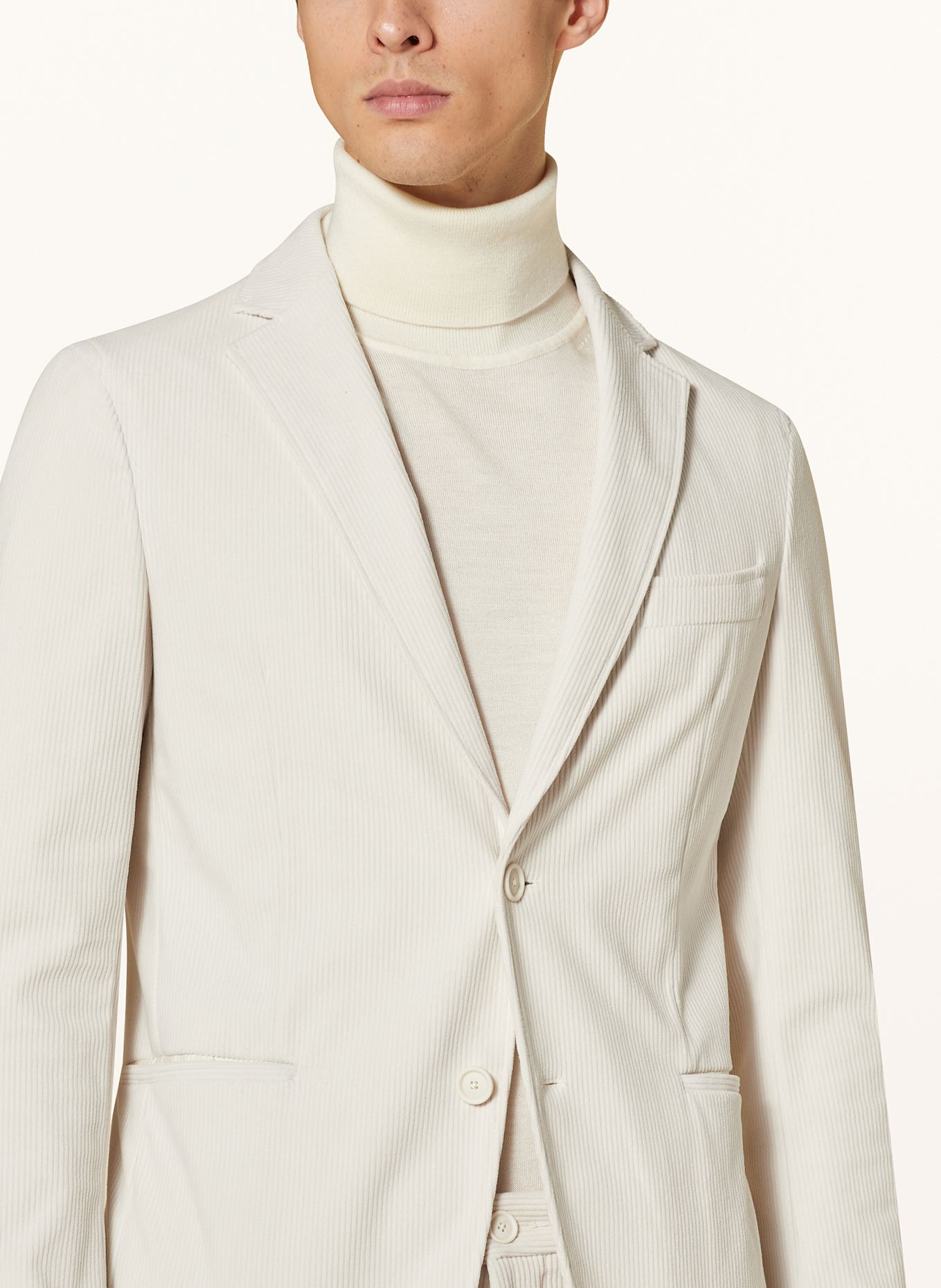 BOSS Marynarka HANRY slim fit z odpinaną podpinką, Kolor: 131 Open White (Obrazek 7)
