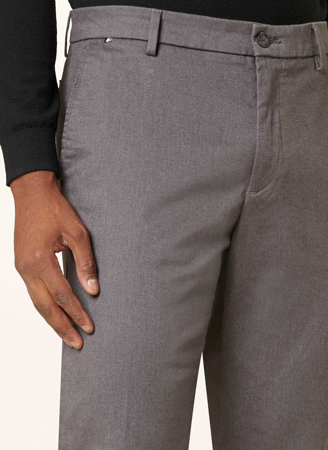 BOSS Chinos KANE regular tapered fit, Color: DARK GRAY (Image 6)