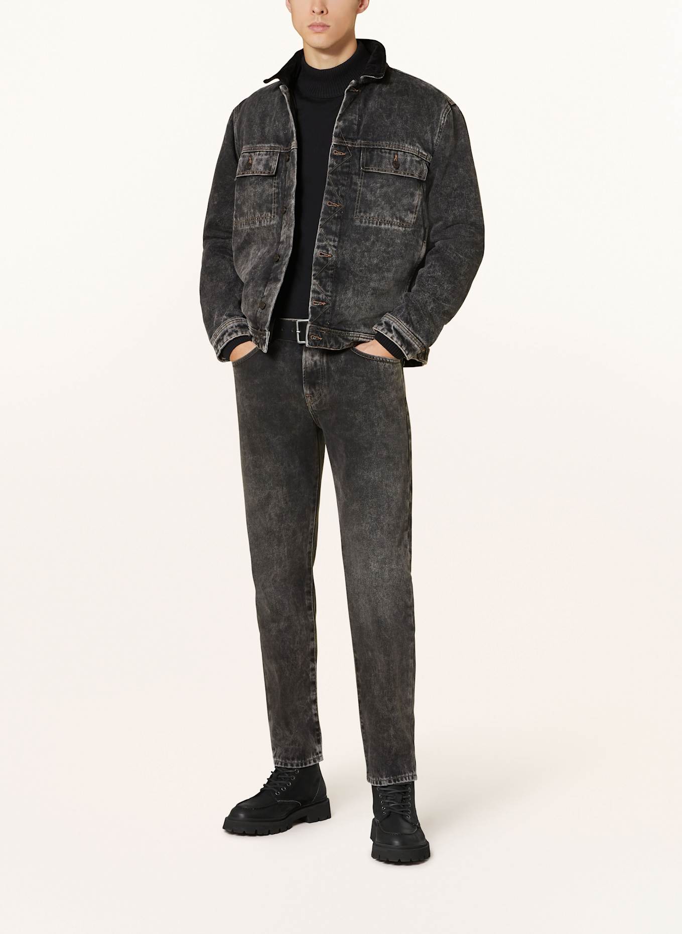 BOSS Jeansjacke LEON BO: SCHWARZ