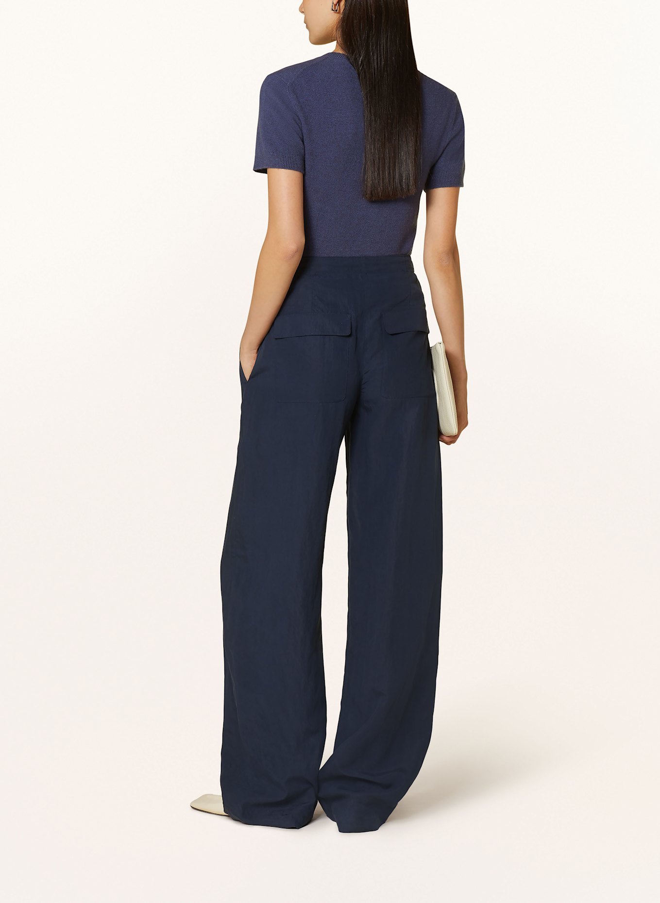 VINCE Strickshirt: DUNKELBLAU