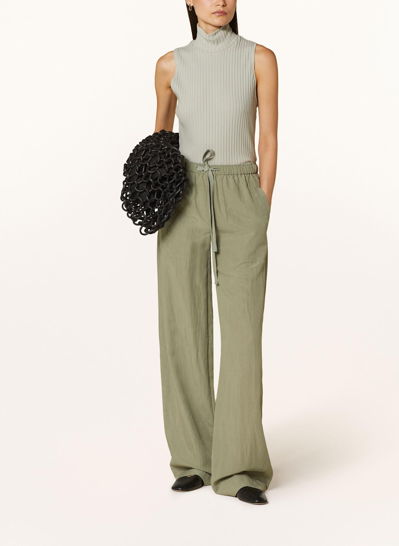 VINCE Spodnie marlena: OLIWKOWY