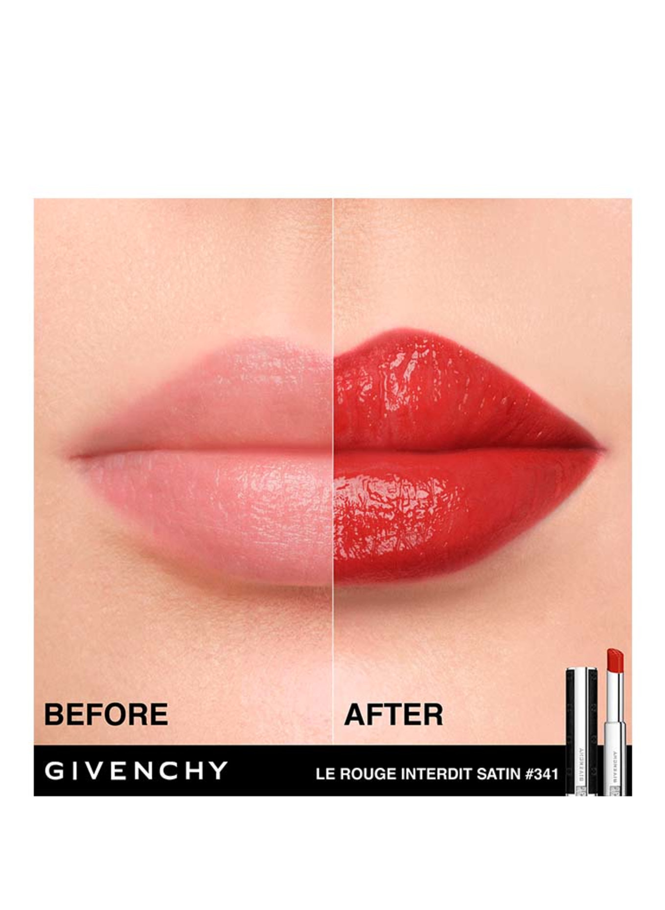 GIVENCHY LE ROUGE INTERDIT SATIN: 341 ROUGE SIENNE