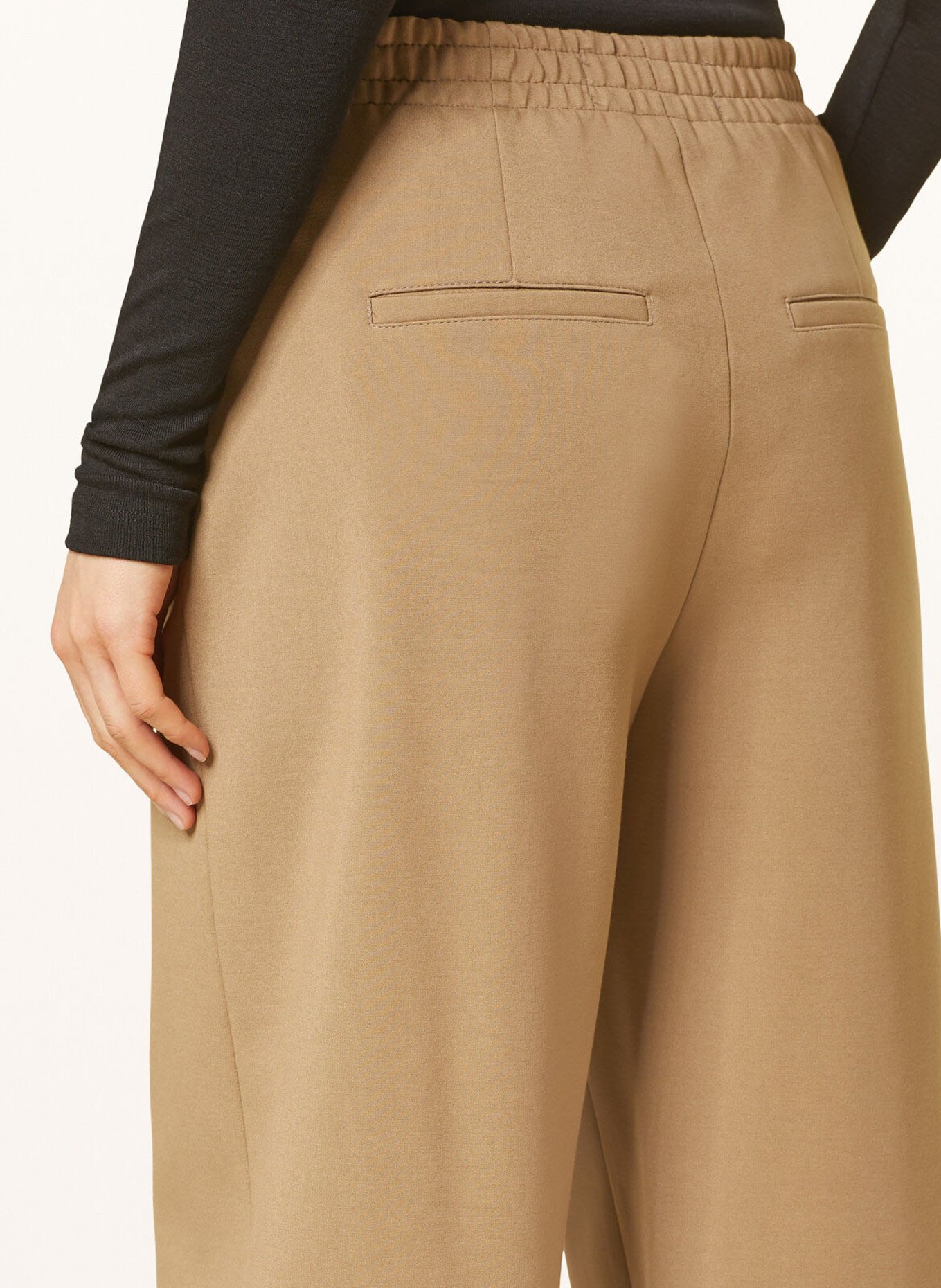 DRYKORN Marlenehose FAE aus Jersey: HELLBRAUN