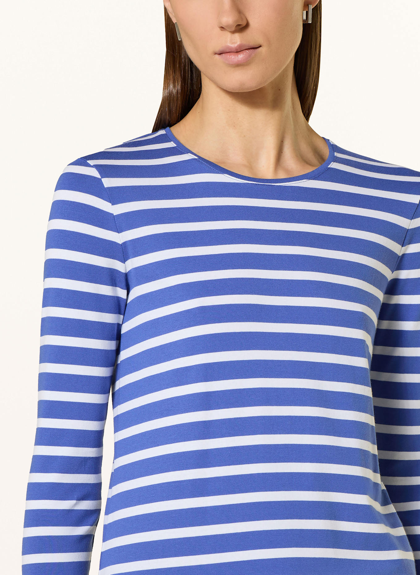 MAERZ MUENCHEN Shirt mit 3/4-Arm, Farbe: WEISS/ BLAU (Bild 4)