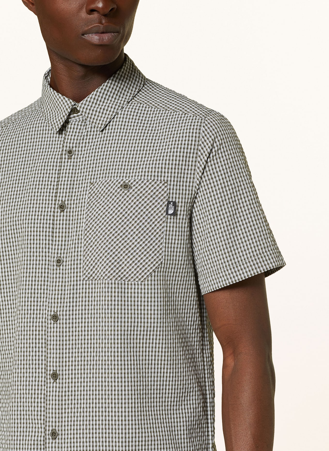THE NORTH FACE Outdoor shirt HYPRESS: GREEN / WHITE