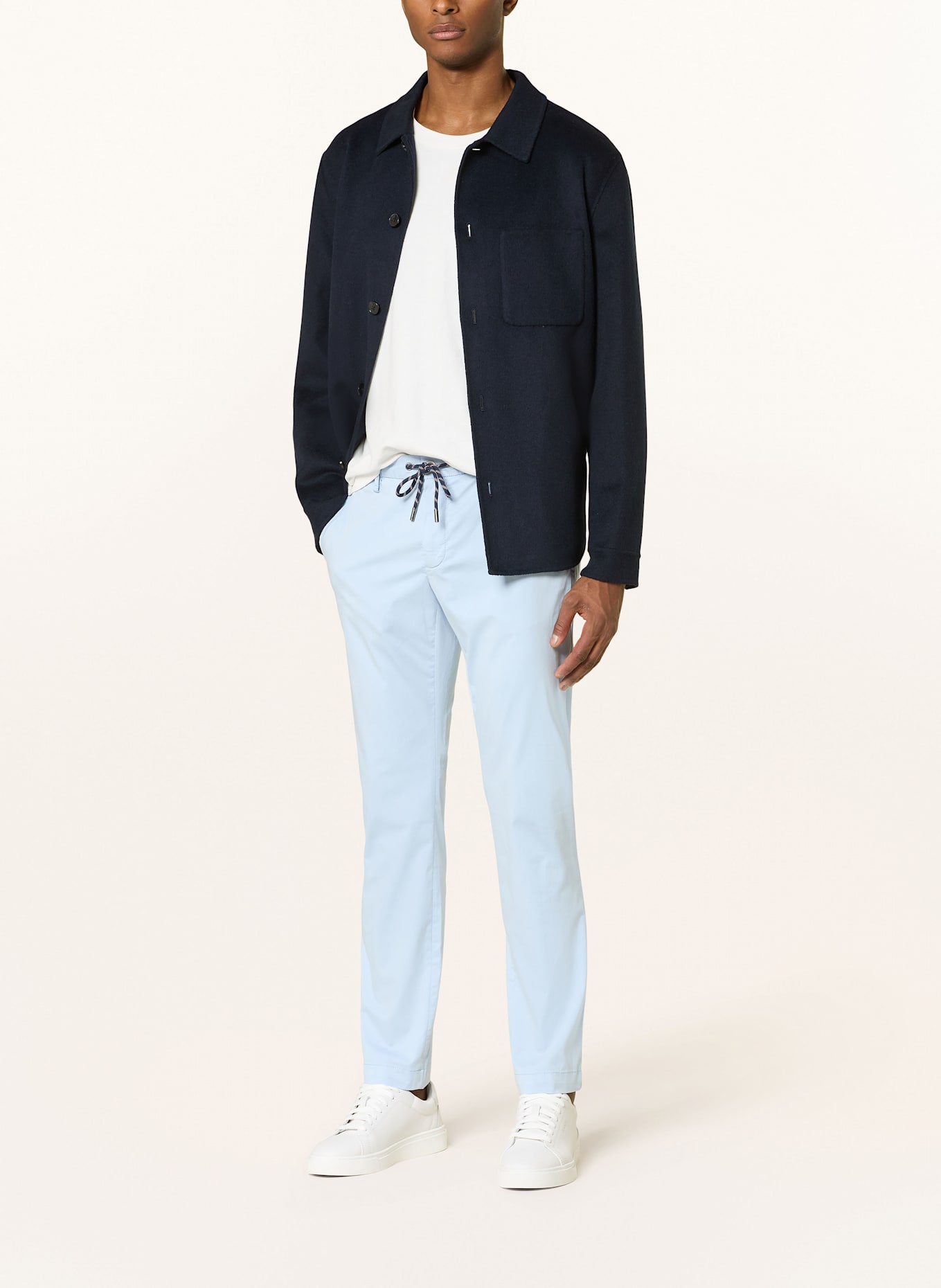 ALBERTO Chinosy JUMP slim fit: JASNONIEBIESKI