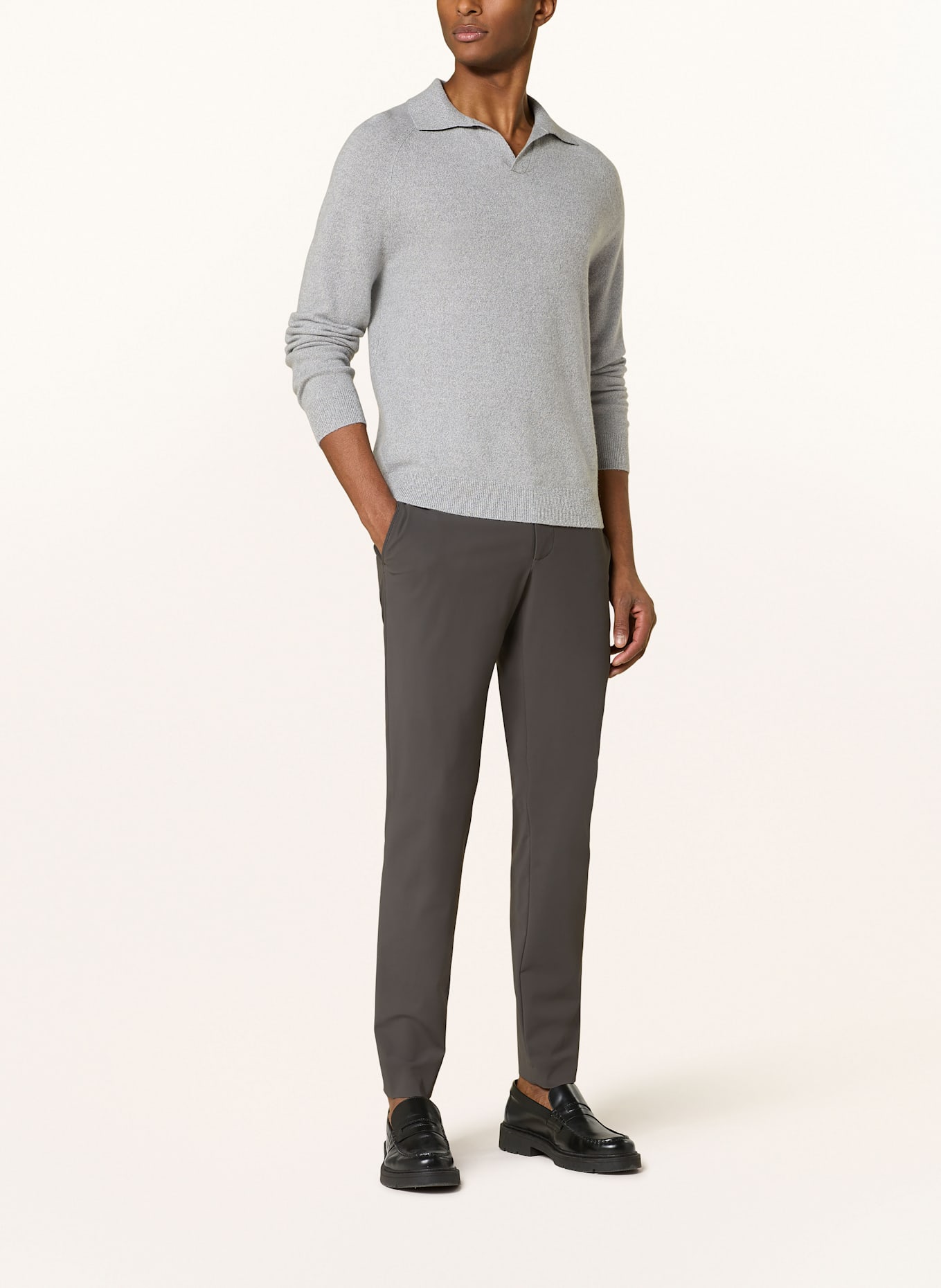 ALBERTO Chinosy ROB slim fit: CZIEMNOSZARY