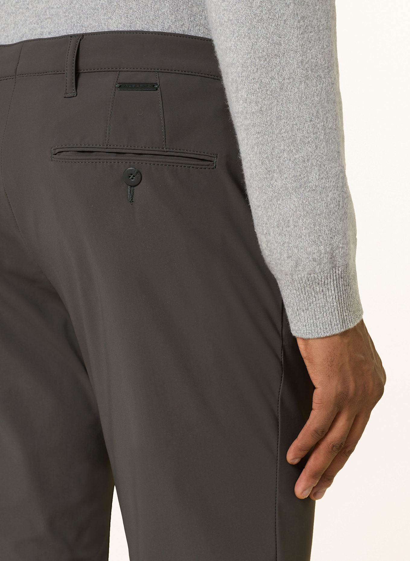 ALBERTO Chinosy ROB slim fit: CZIEMNOSZARY