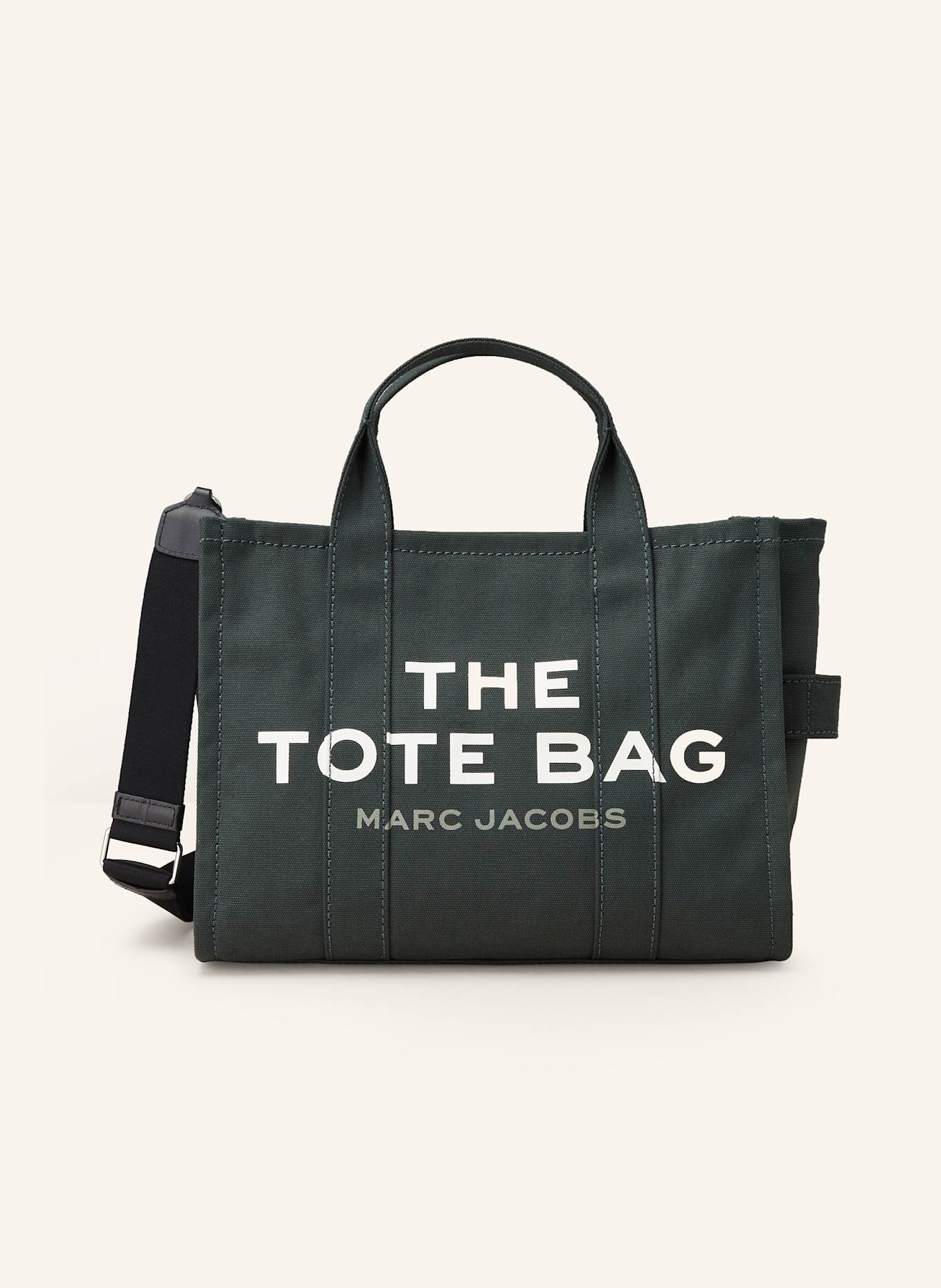 MARC JACOBS Shopper THE MEDIUM TOTE BAG CANVAS, Farbe: PETROL (Bild 1)