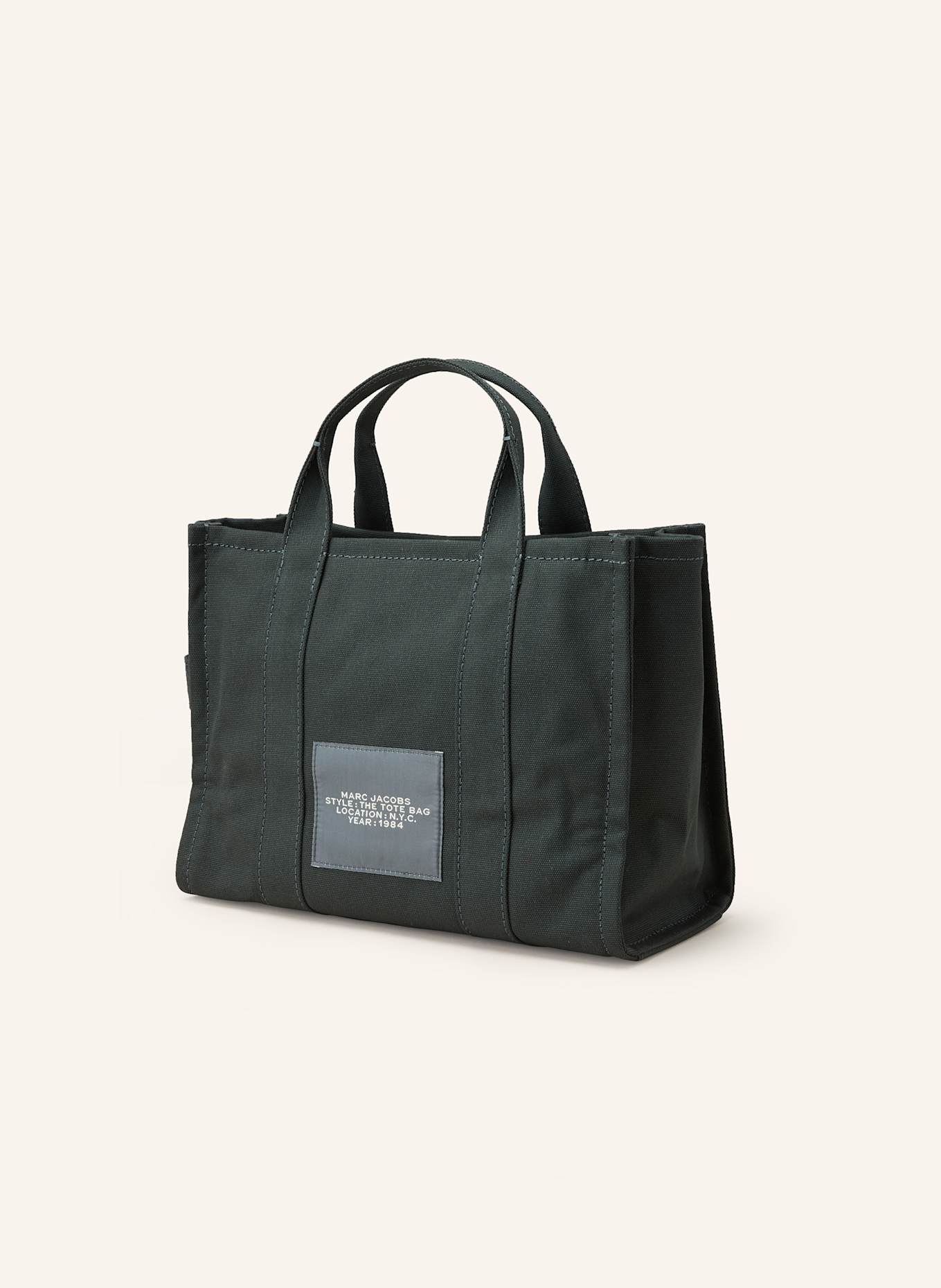 MARC JACOBS Shopper THE MEDIUM TOTE BAG CANVAS, Farbe: PETROL (Bild 2)
