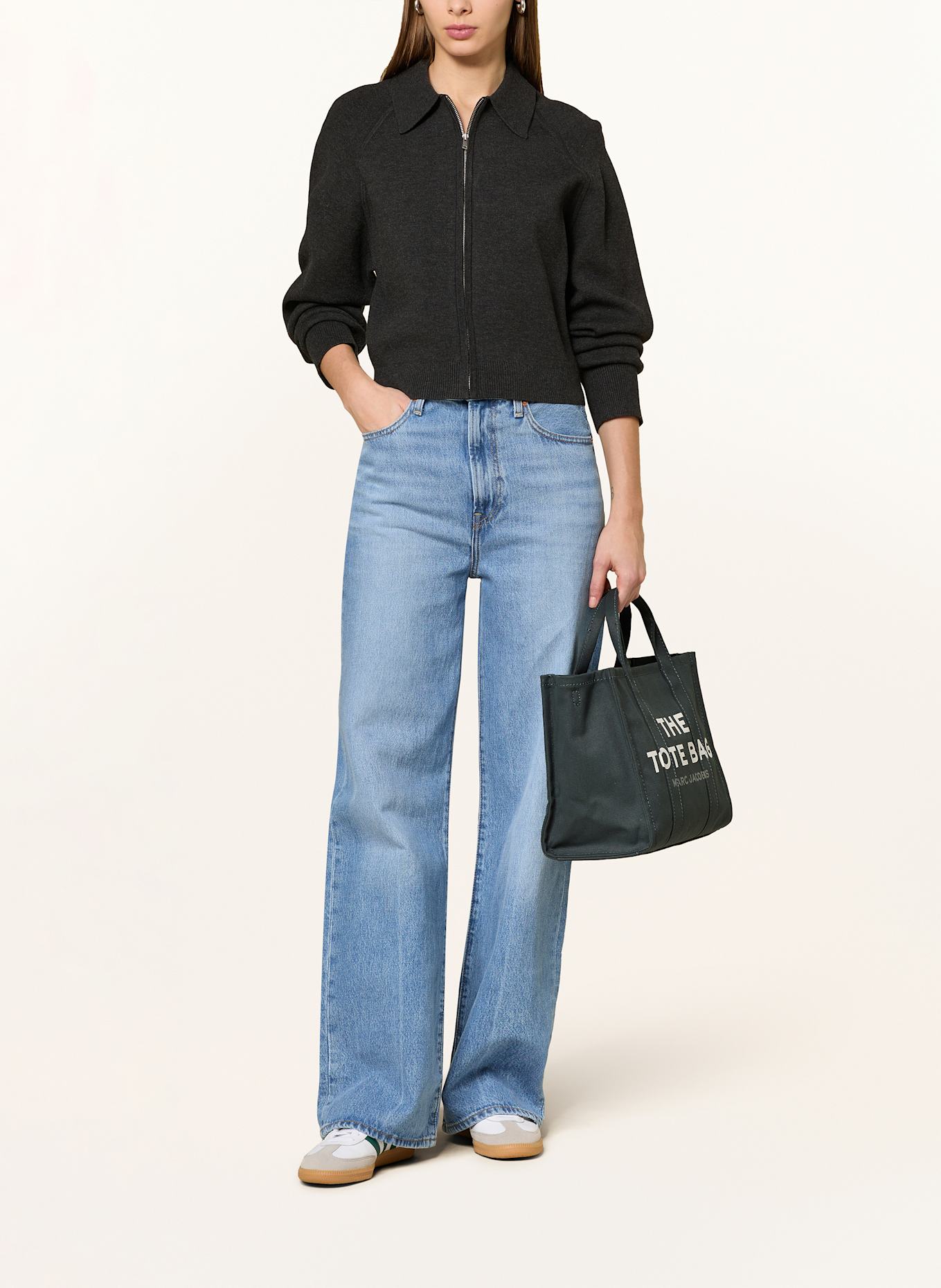 MARC JACOBS Shopper THE MEDIUM TOTE BAG CANVAS, Farbe: PETROL (Bild 5)