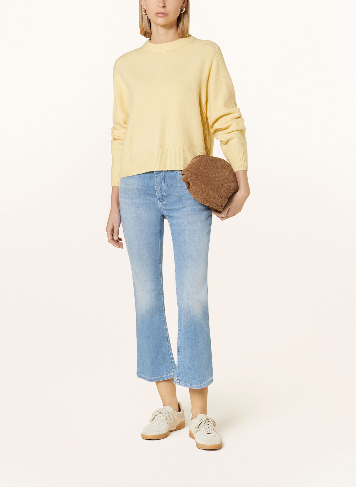 MAC Flared jeans fauz-shearling DREAM KICK, Color: Set mit Trägershirt und Shorts (Image 2)