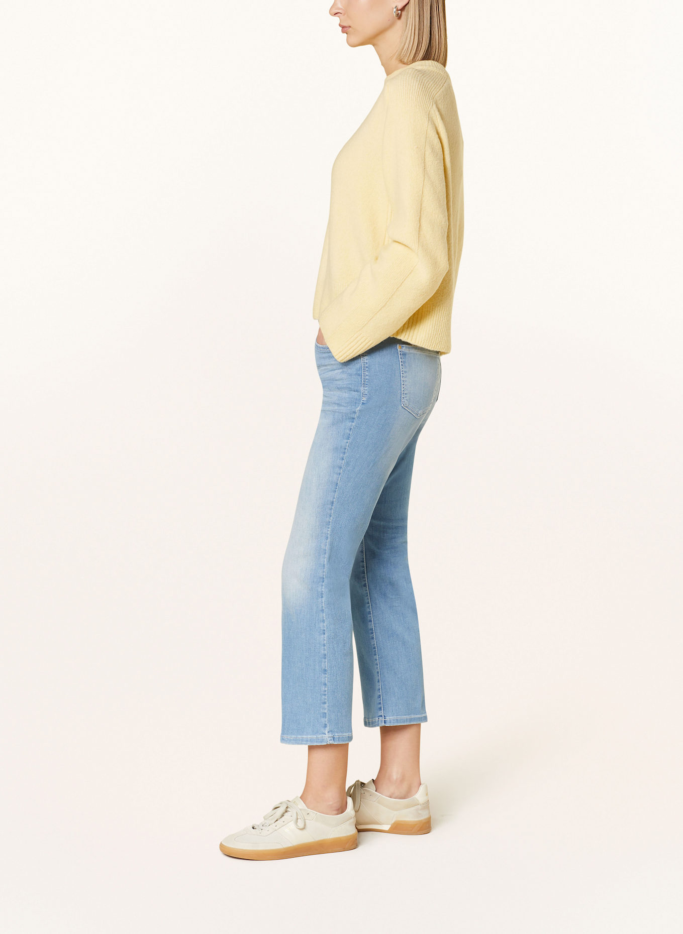 MAC Flared jeans fauz-shearling DREAM KICK, Color: Set mit Trägershirt und Shorts (Image 4)