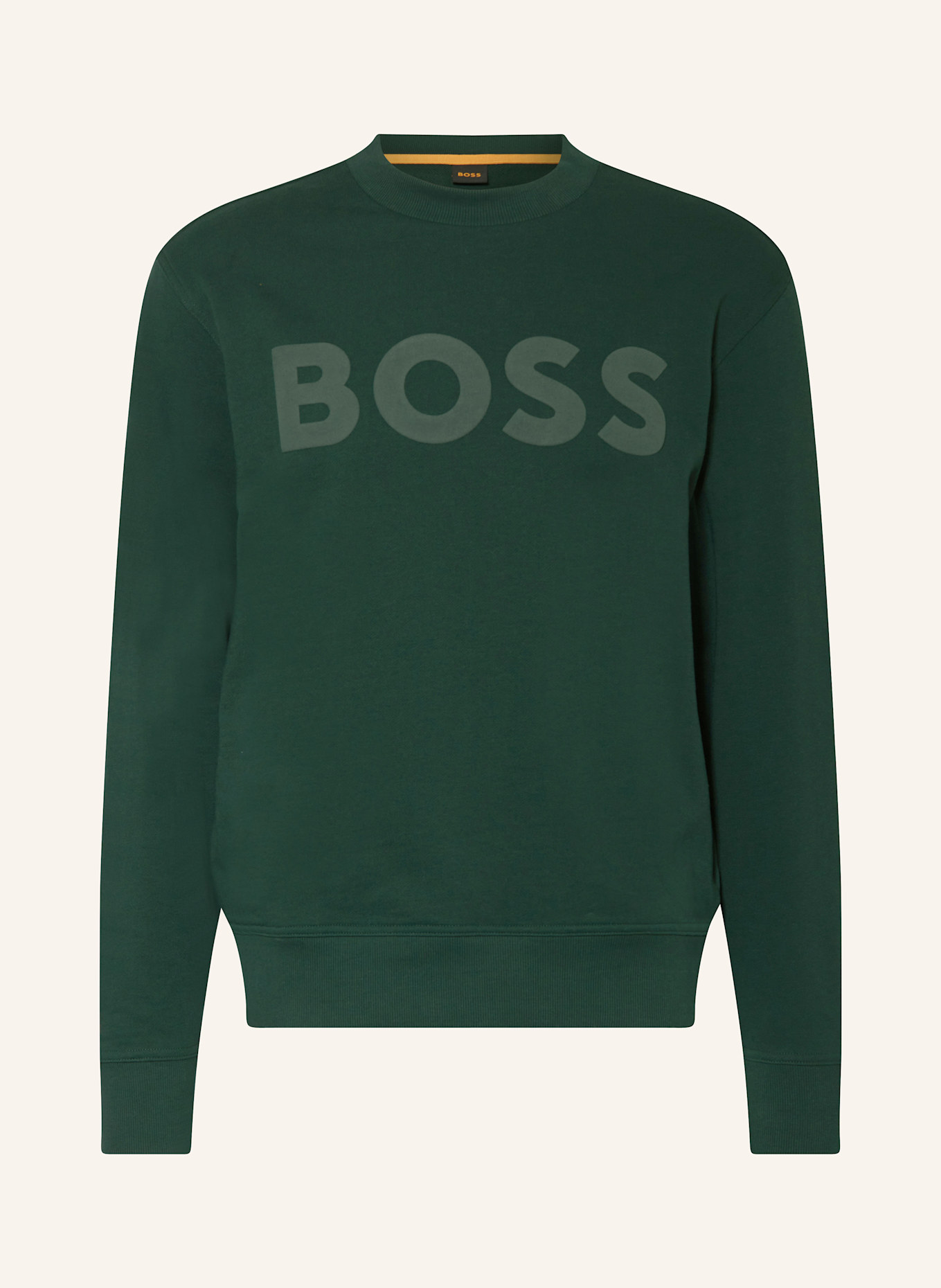 BOSS Sweatshirt WEBASICCREW: DUNKELGRÜN
