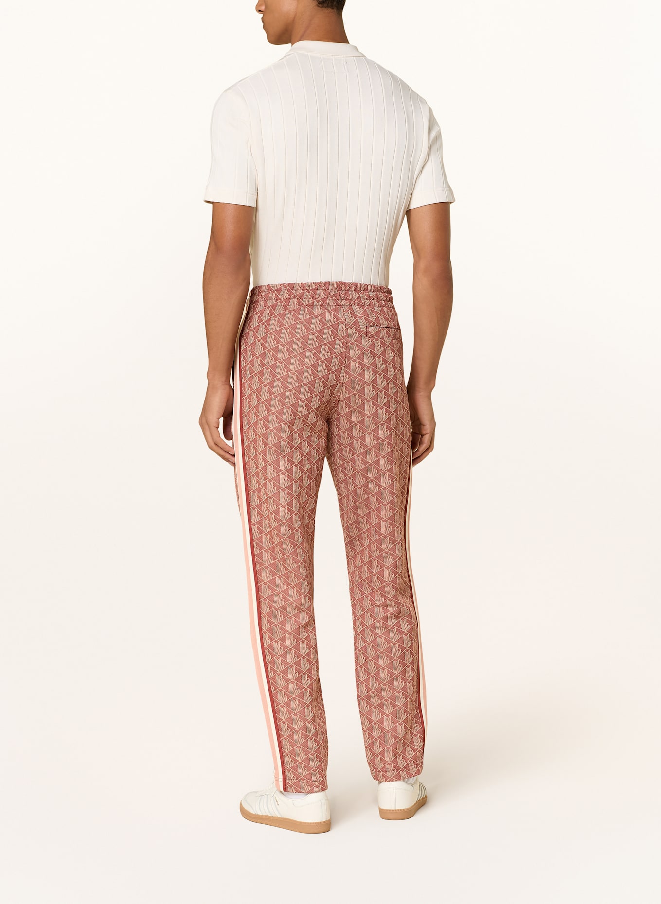 LACOSTE Track Pants: DUNKELORANGE/ LACHS/ BRAUN